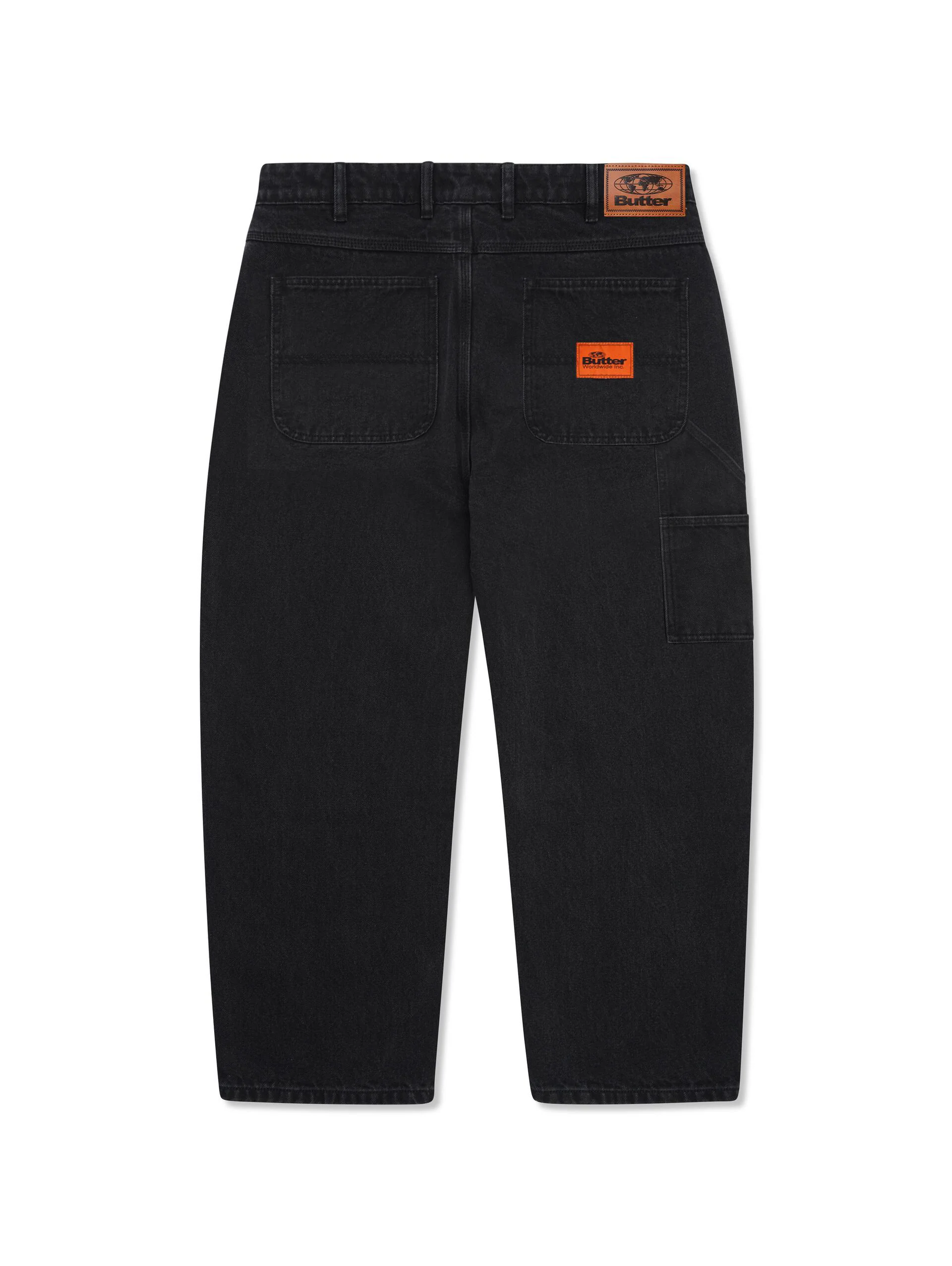 Butter Santosuosso Double Knee Denim Jeans - Washed Black - Image 2