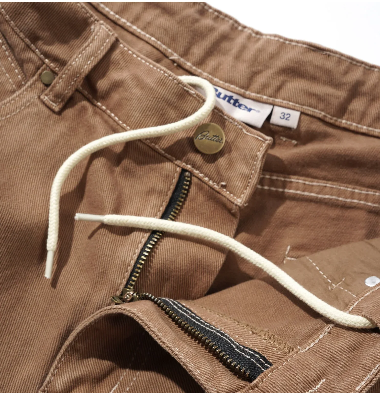 Butter Weathergear Heavy Weight Denim Jean - Brown - Image 3