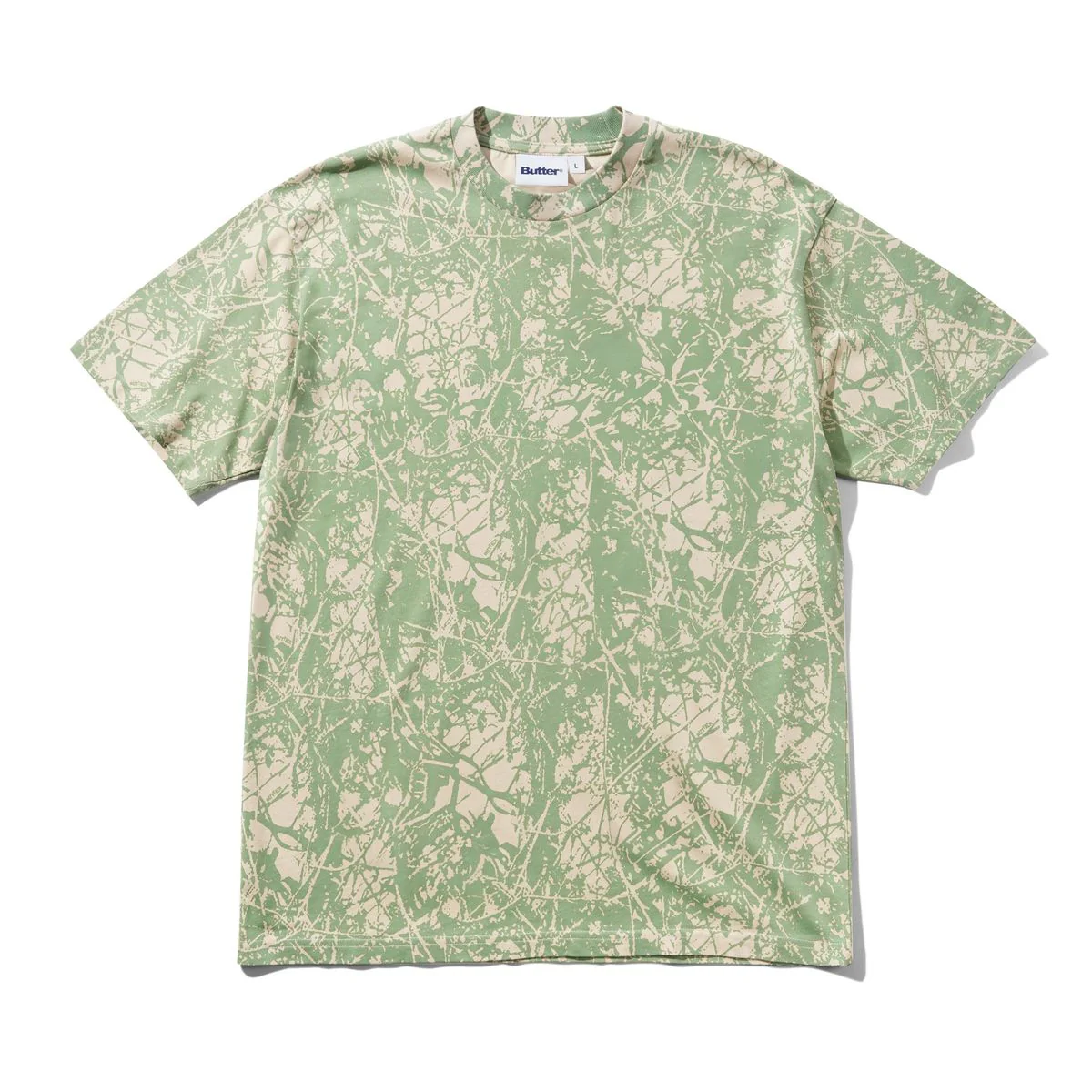 Butter Woods Camo Tee - Washed Sage
