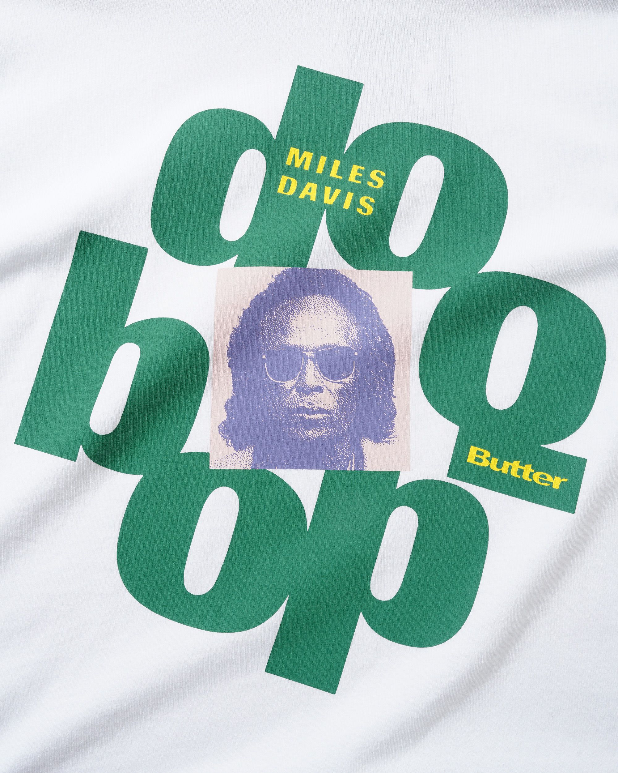 Butter x Miles Davis Doo Bop Tee - White - Image 2