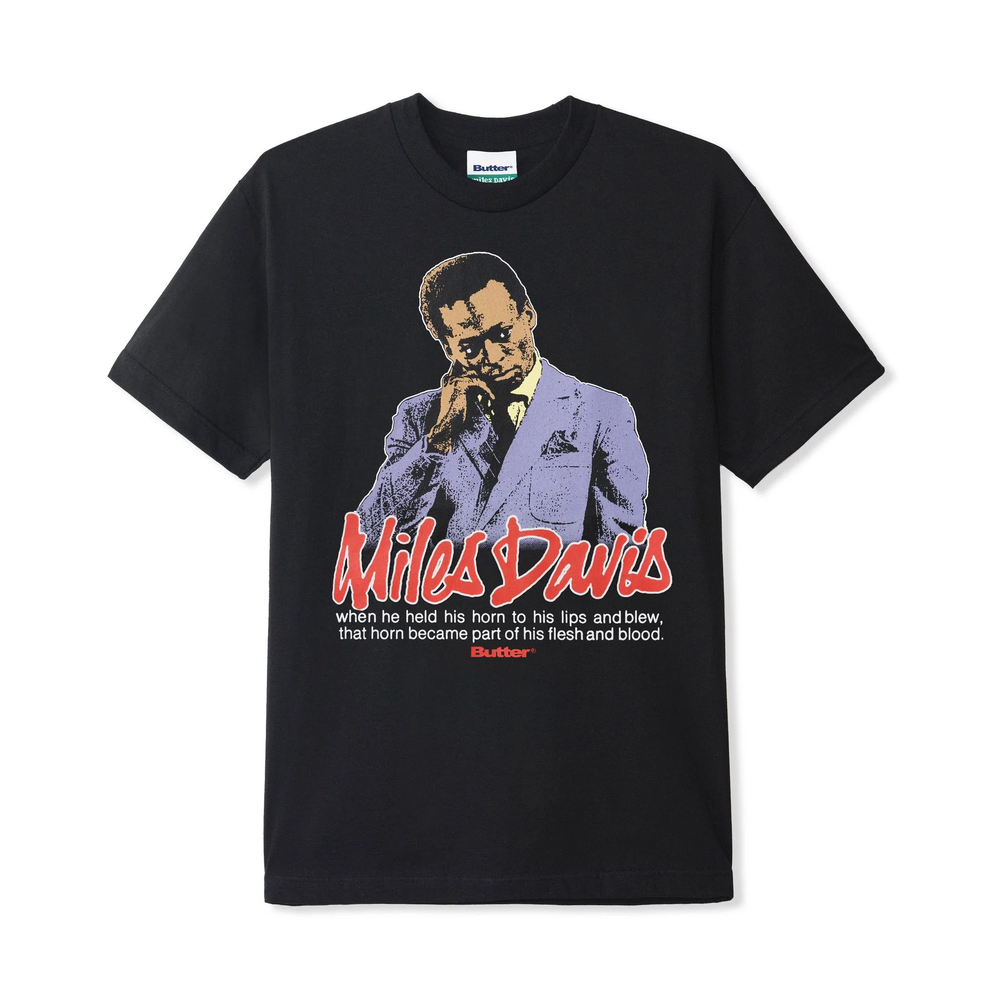 Butter x Miles Davis Portrait Tee - Black