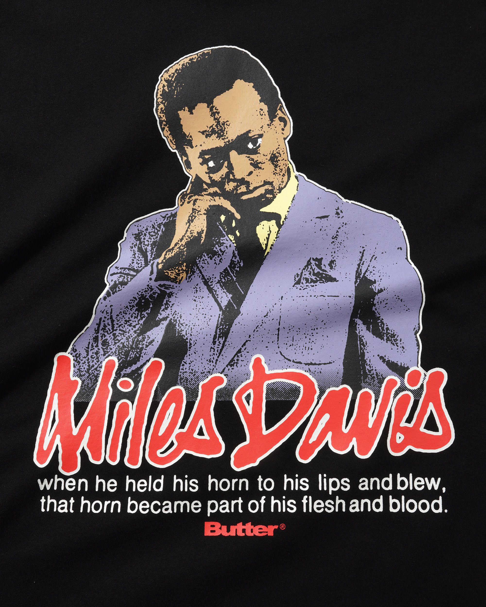 Butter x Miles Davis Portrait Tee - Black - Image 2