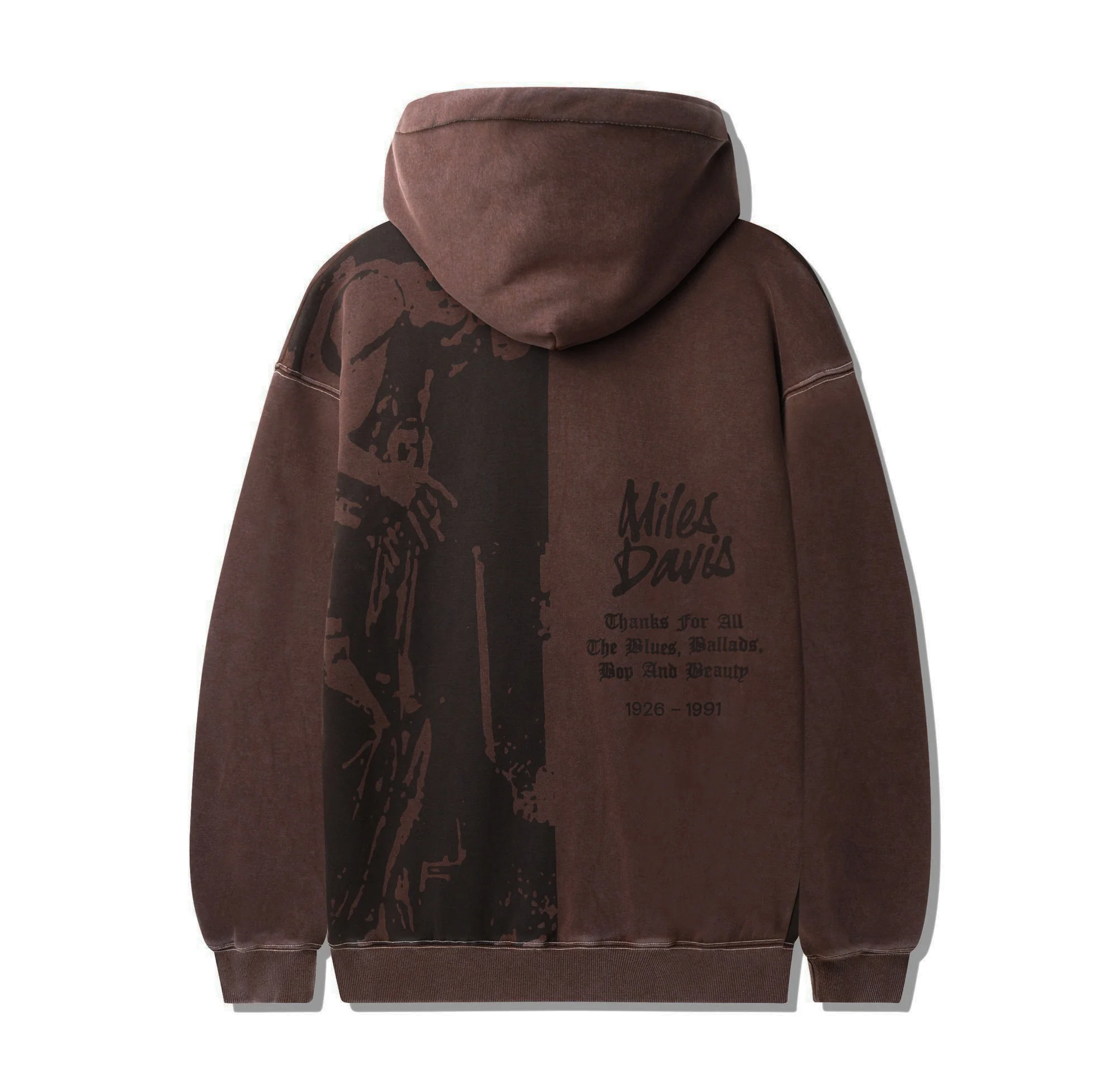 Butter x Miles Davis Thanks Zip Thru Hoody - Brown - Image 2