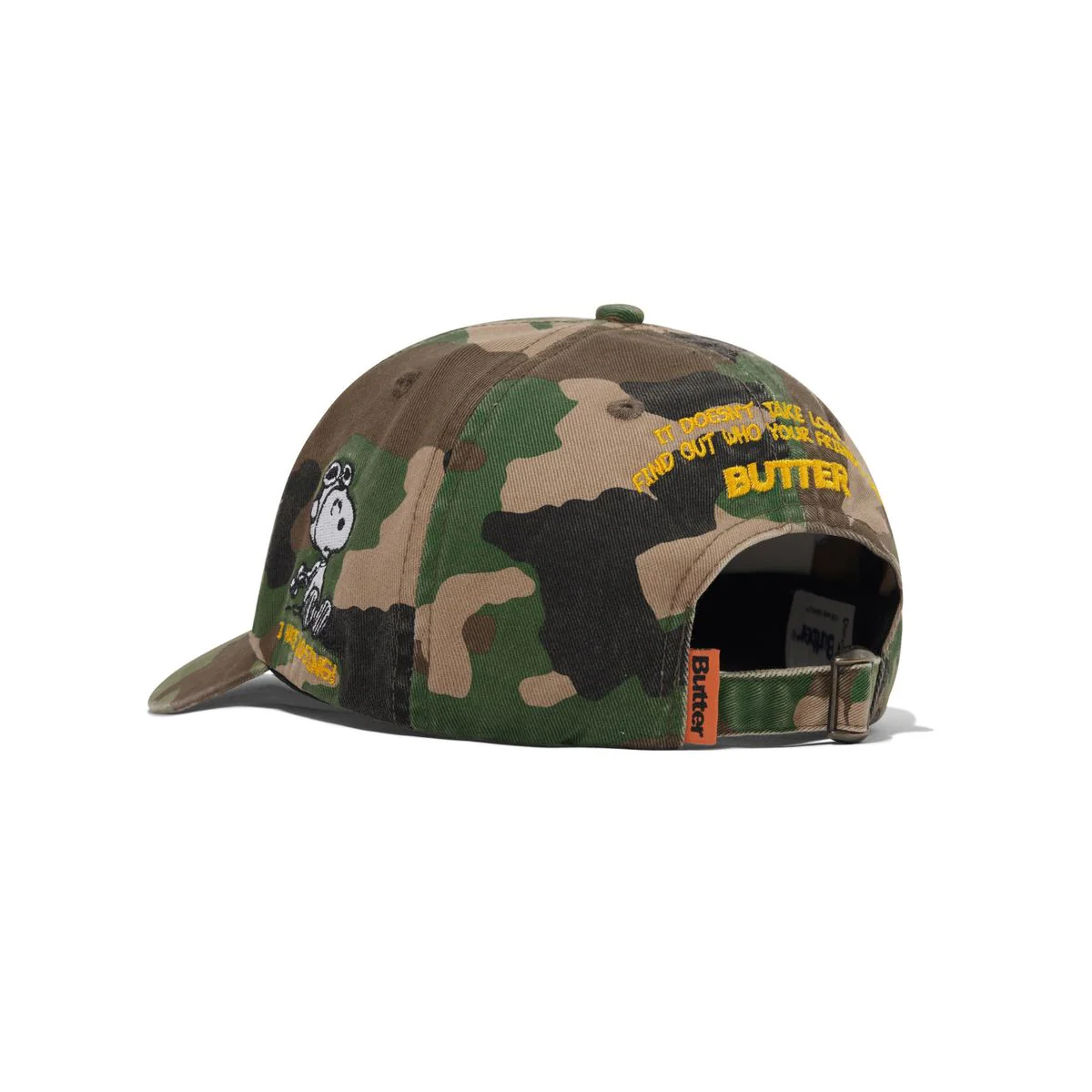 Butter x Peanuts Rats 6 Panel Cap - Camo - Image 3