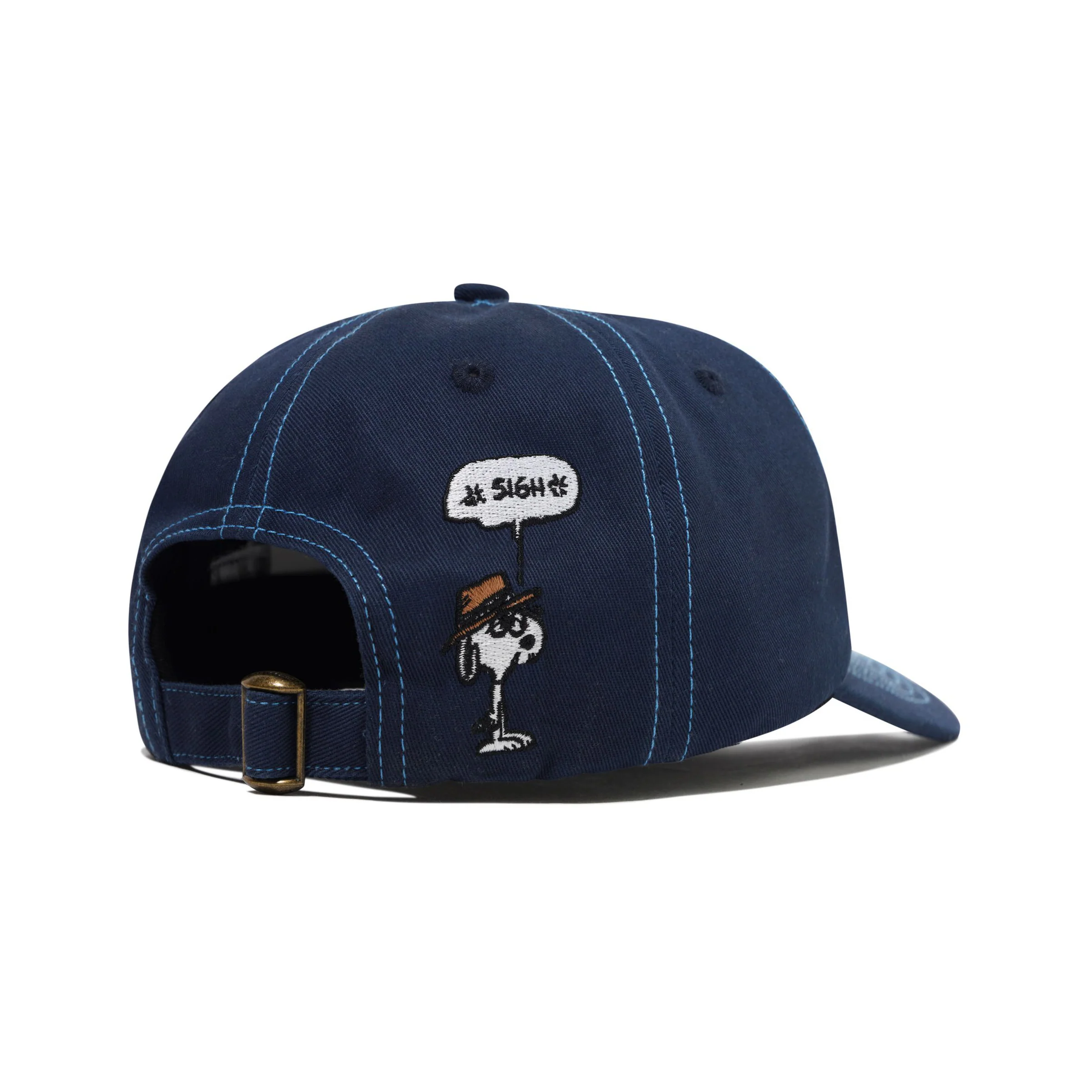 Butter x Peanuts Spike 5 Panel Cap - Navy / Light Blue - Image 2
