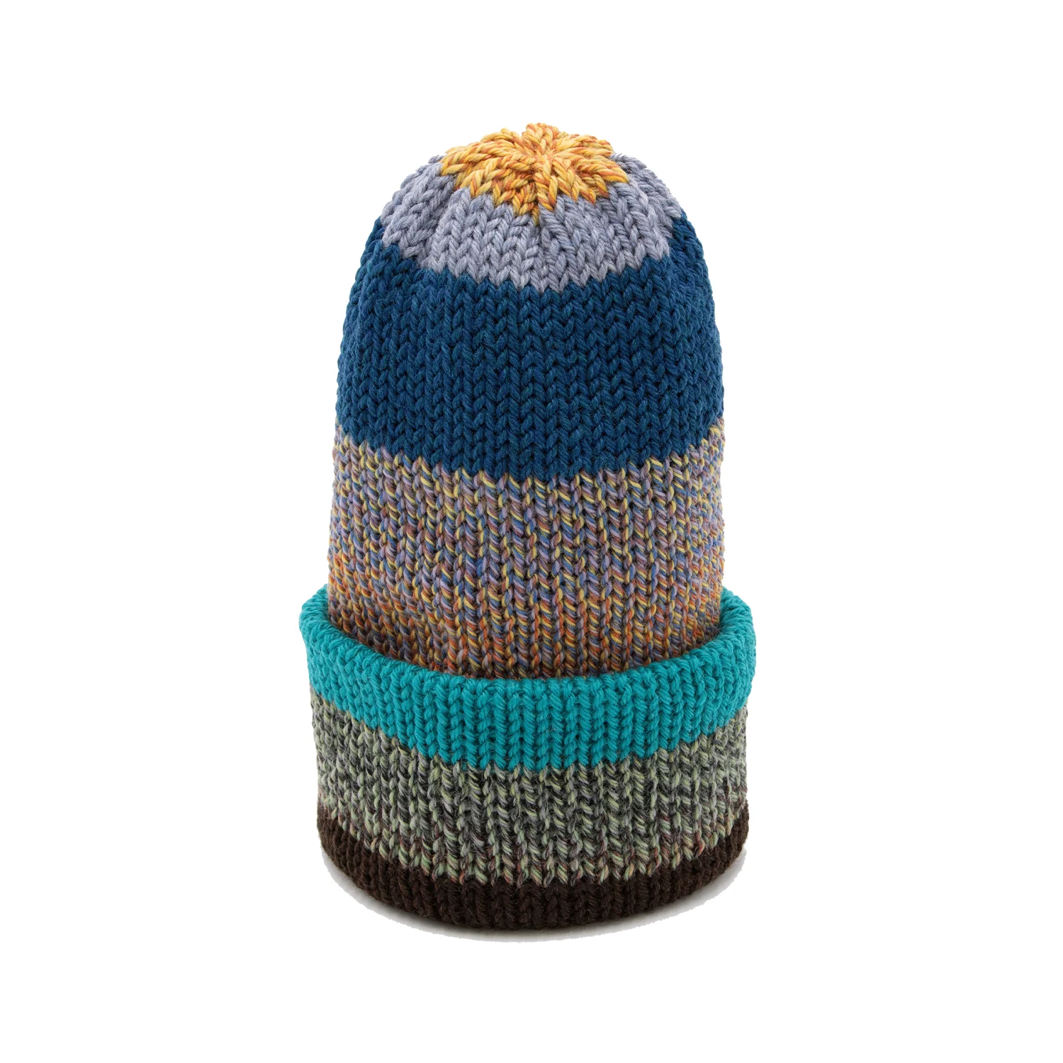 Chimney Ltd OG Fold Beanie - Blocks Multicolor BGT