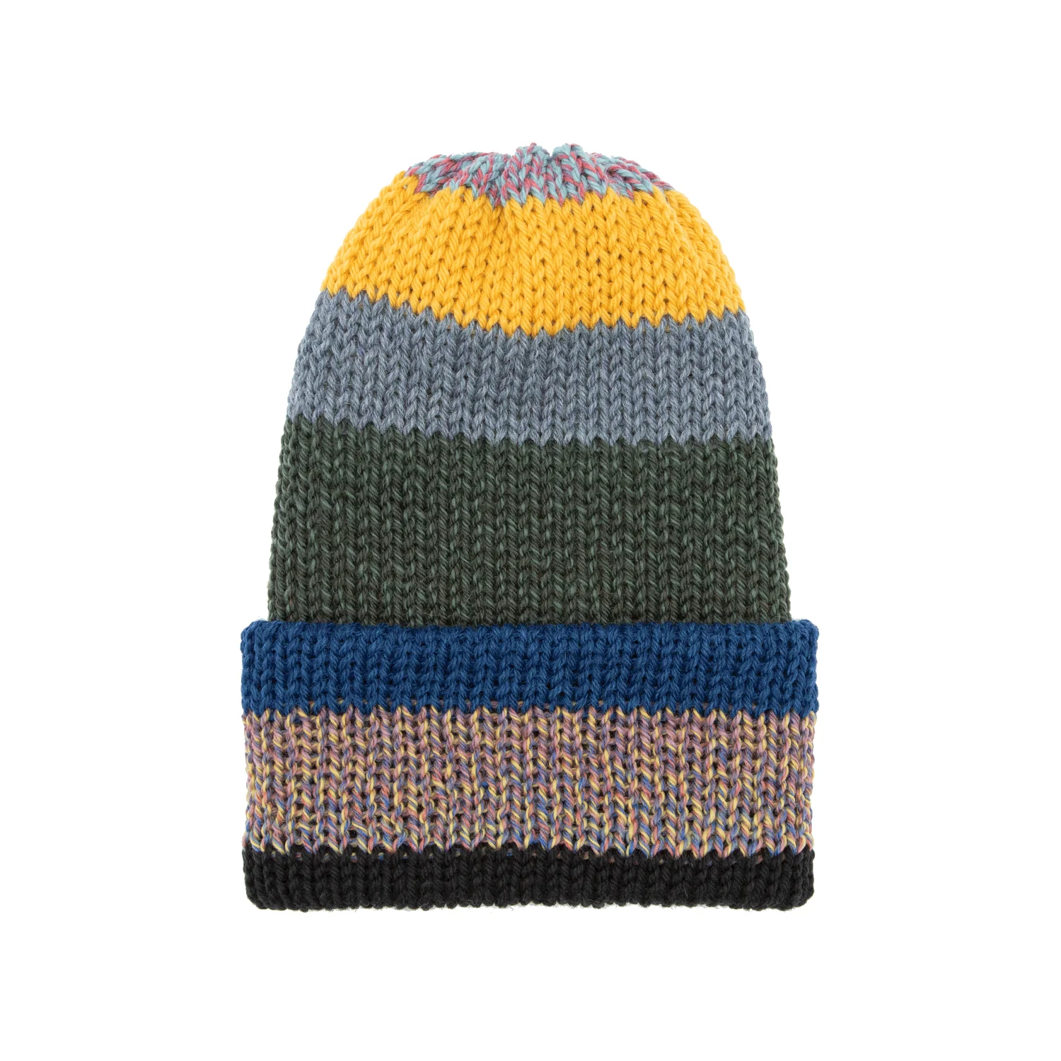 Chimney Ltd OG Fold Beanie - Blocks Multicolor New