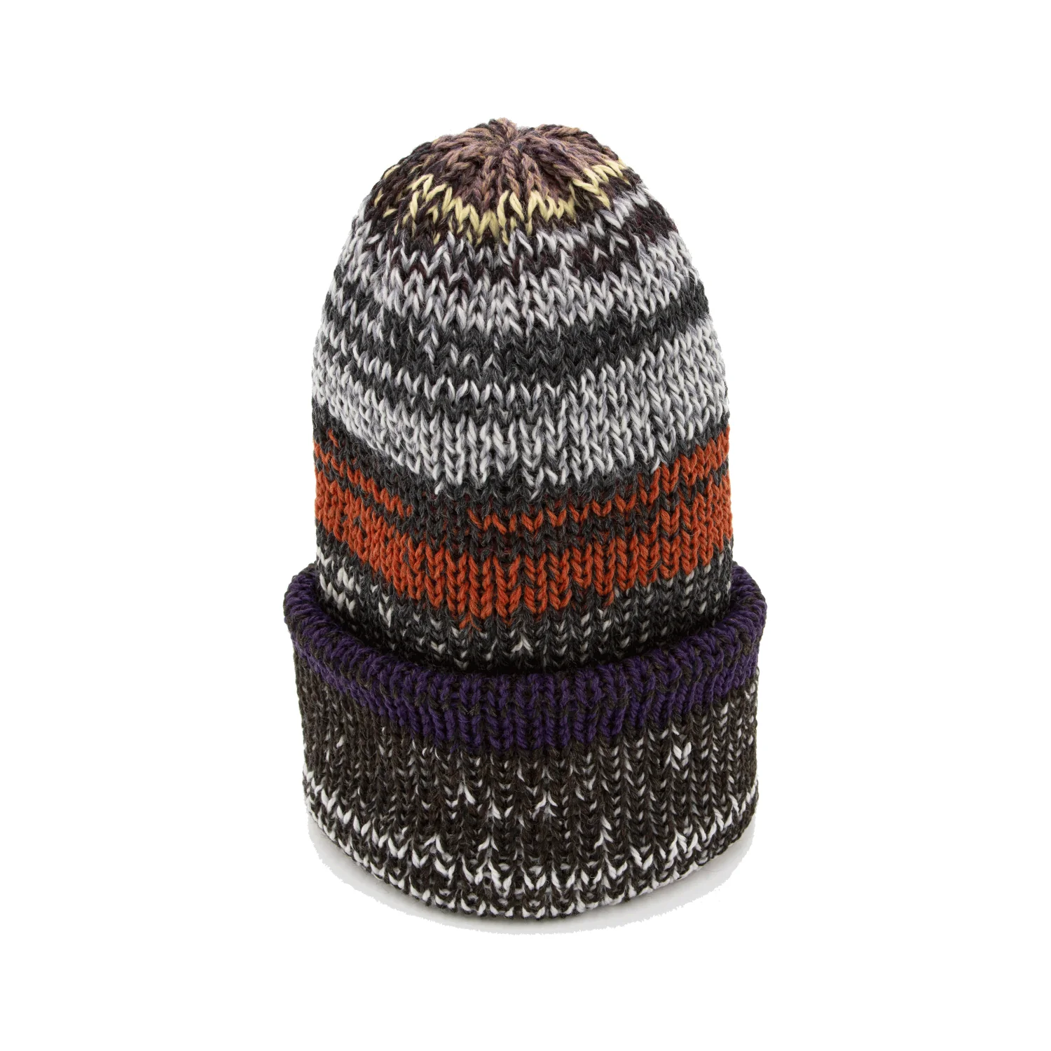Chimney Ltd OG Fold Beanie - Mixtape Multi Brown Purp - Image 2