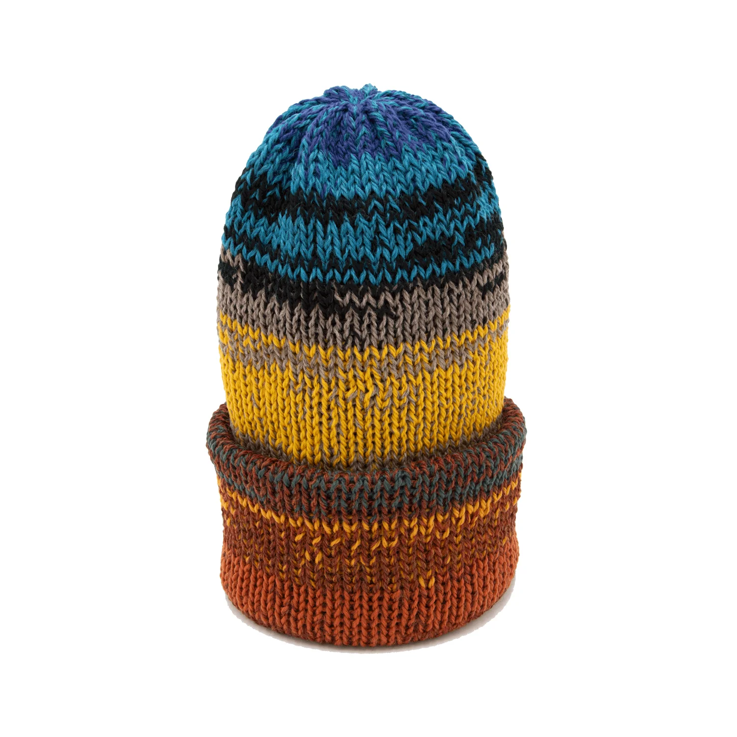 Chimney Ltd OG Fold Beanie - Mixtape Multi Sunset Ocean - Image 2