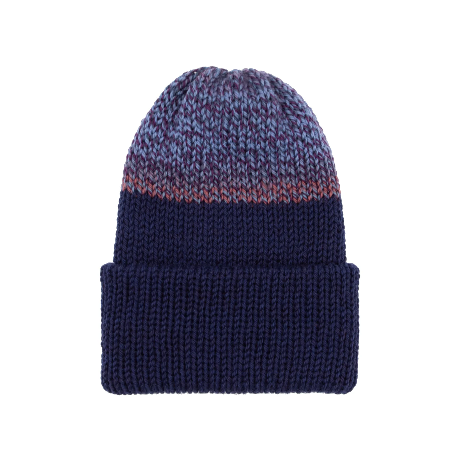 Chimney Ltd OG Fold Beanie - Navy Blue / Blueberry