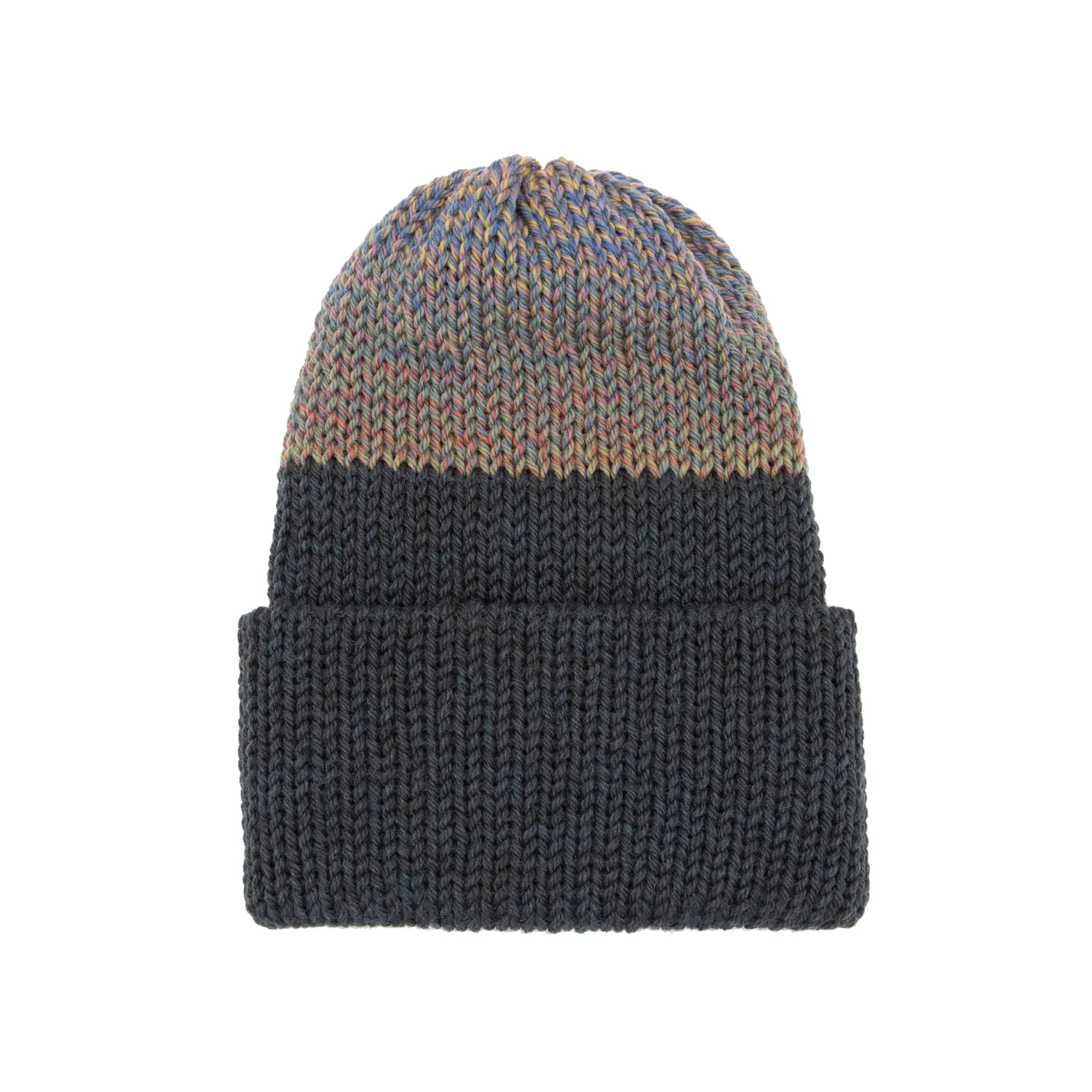 Chimney Ltd OG Fold Beanie - Nebula Green Heather / Sunset Fase