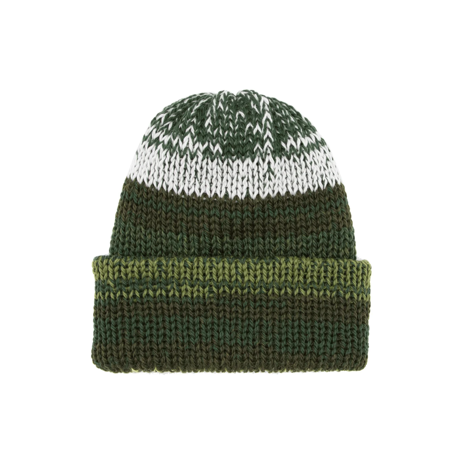 Chimney Ltd Short Stack Beanie - Mixtape Multicolor Green