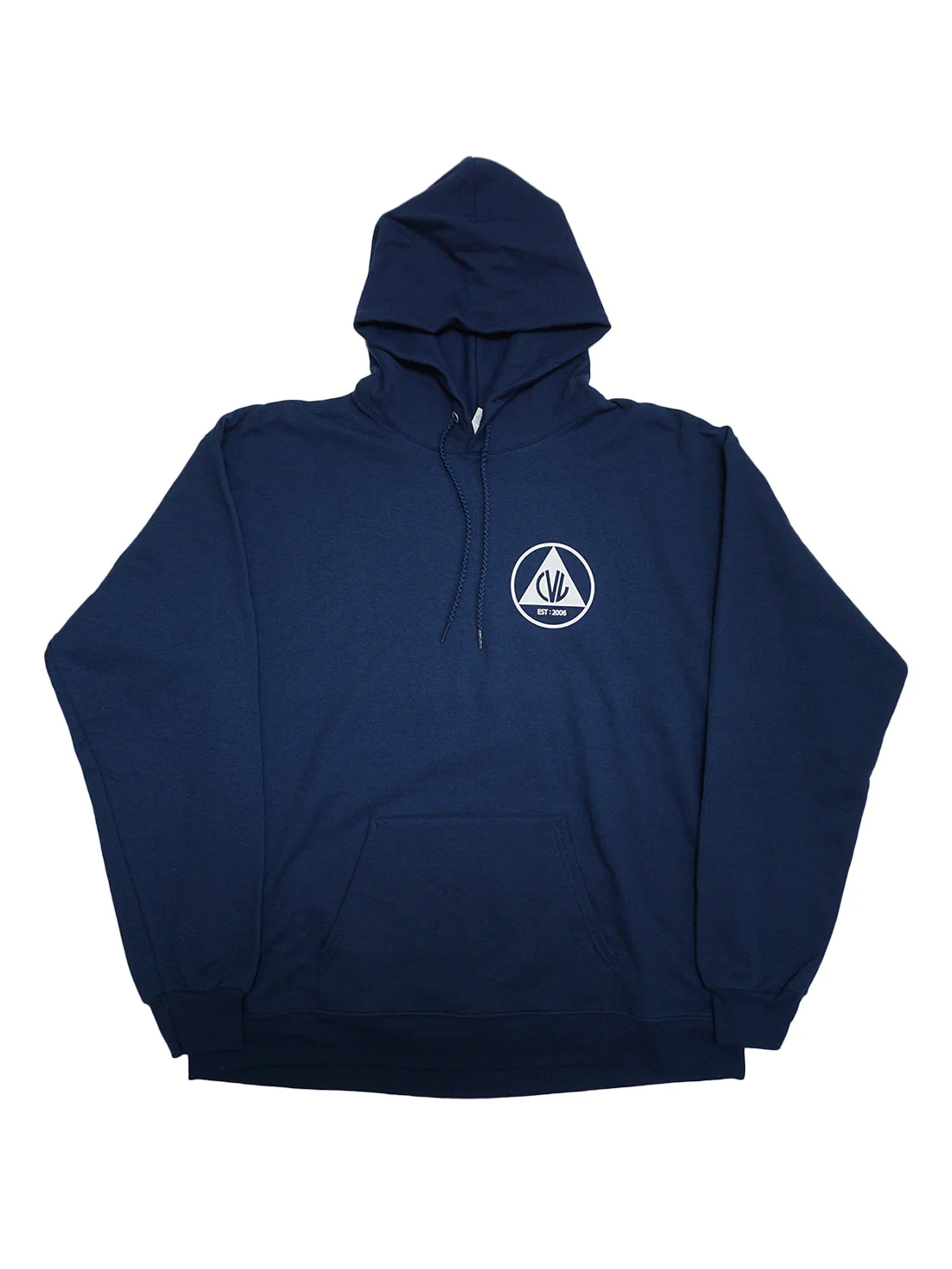 Civil Defense Pullover Hood - Navy/Wht