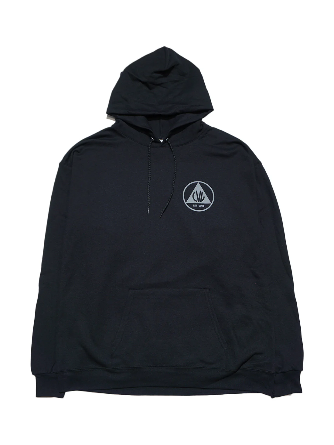 Civil Defense Pullover Hood - Black / Med Grey