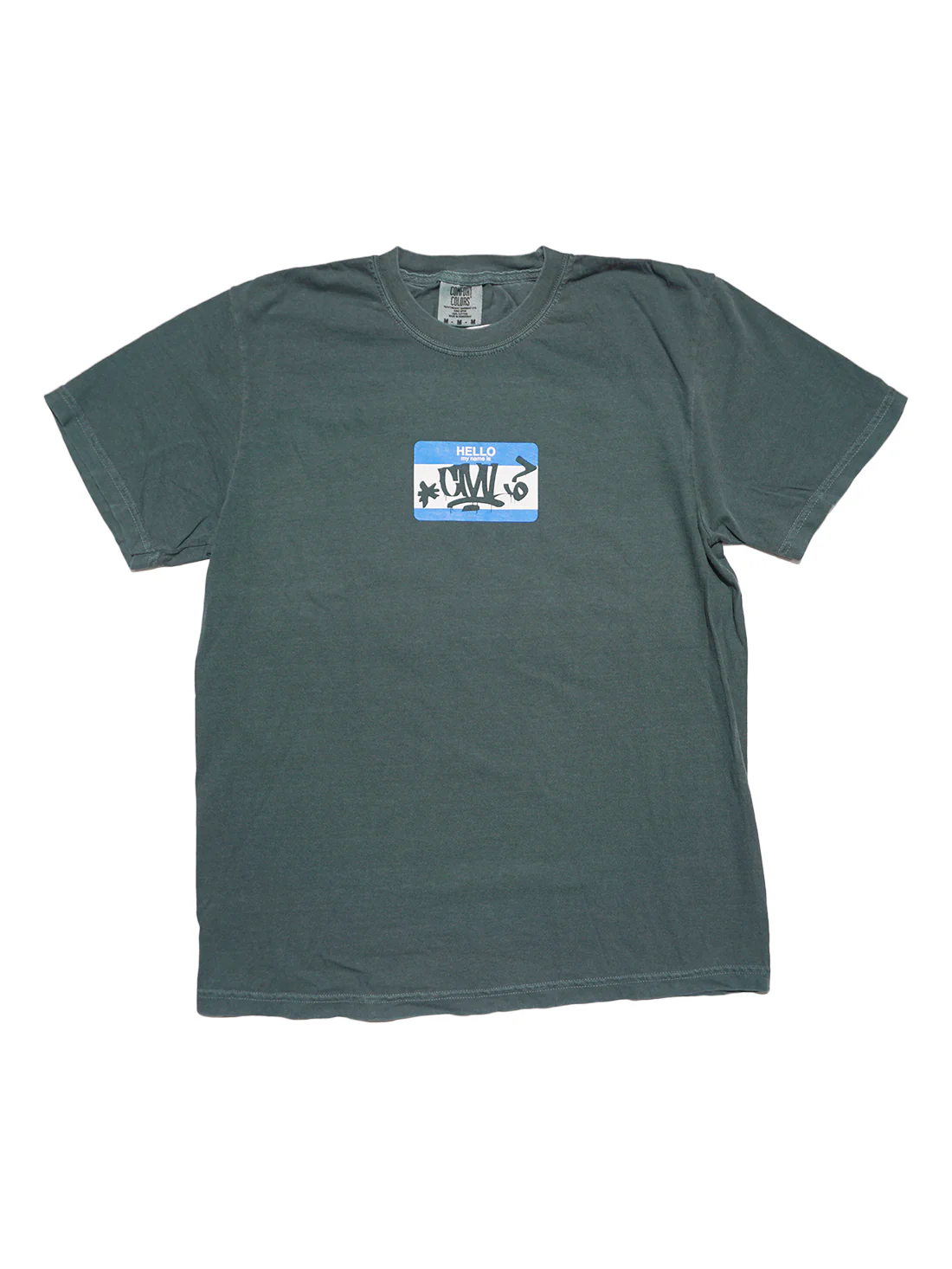 Civil Hello My Name Is Tee - Blue Spruce