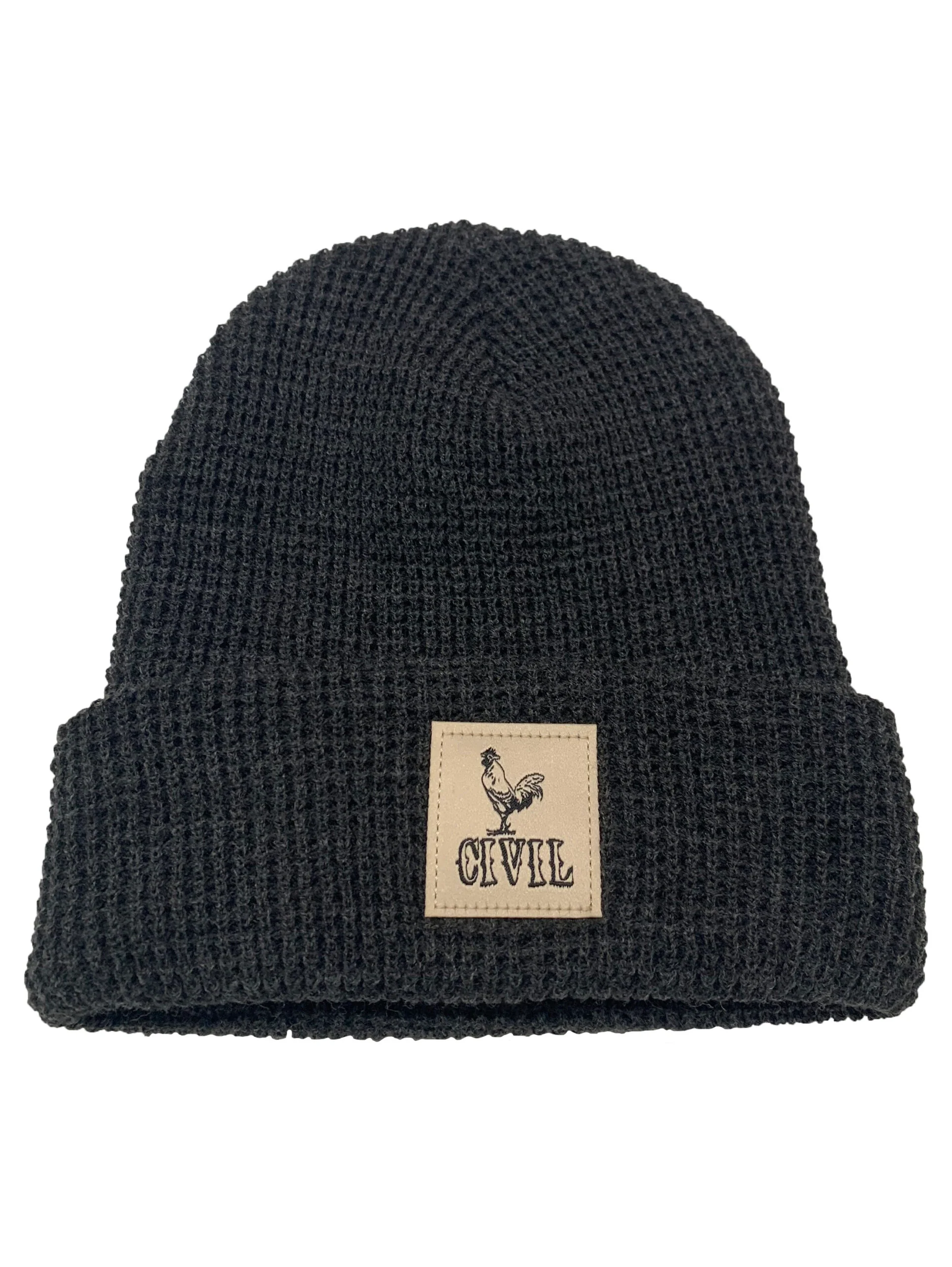 Civil RI Red Waffle Beanie - Image 3