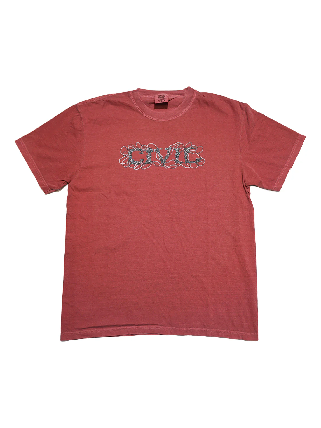 Civil Robot Letters Tee - Brick