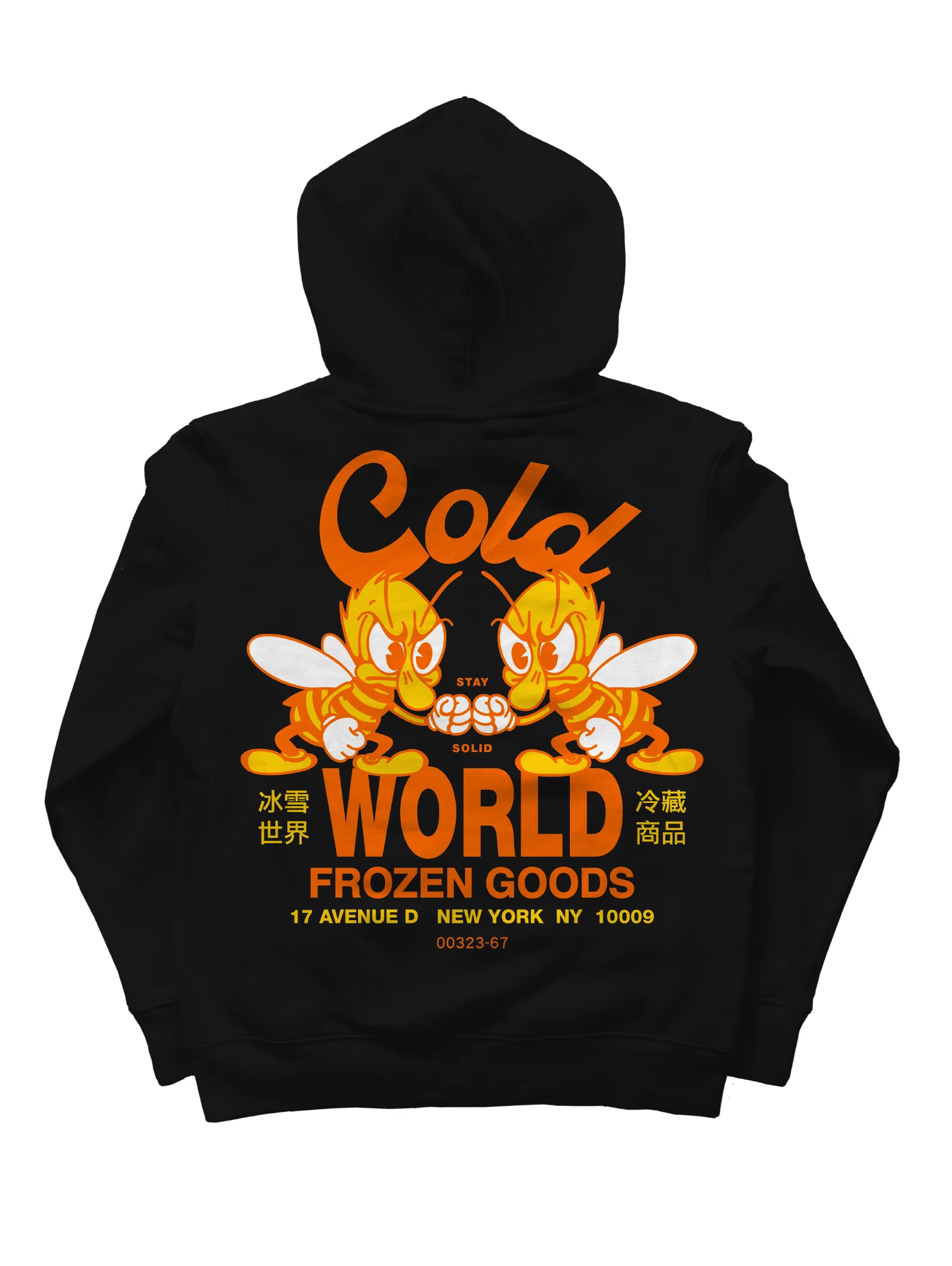 Cold World Bee Team Hood -Black
