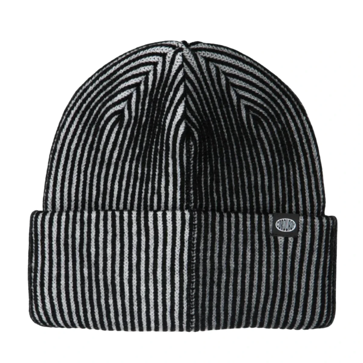 Corduroy 50/50 Cord Beanie - Black