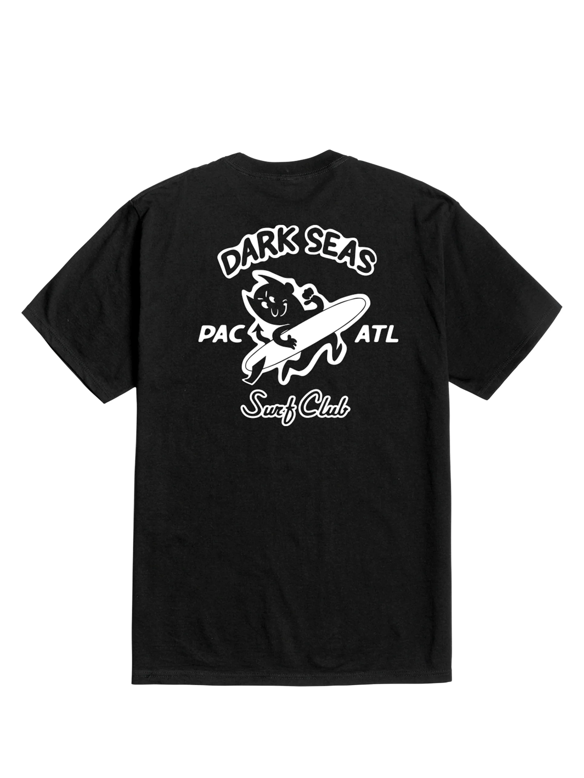 Dark Seas Surfin' Devils Pocket Tee - Black