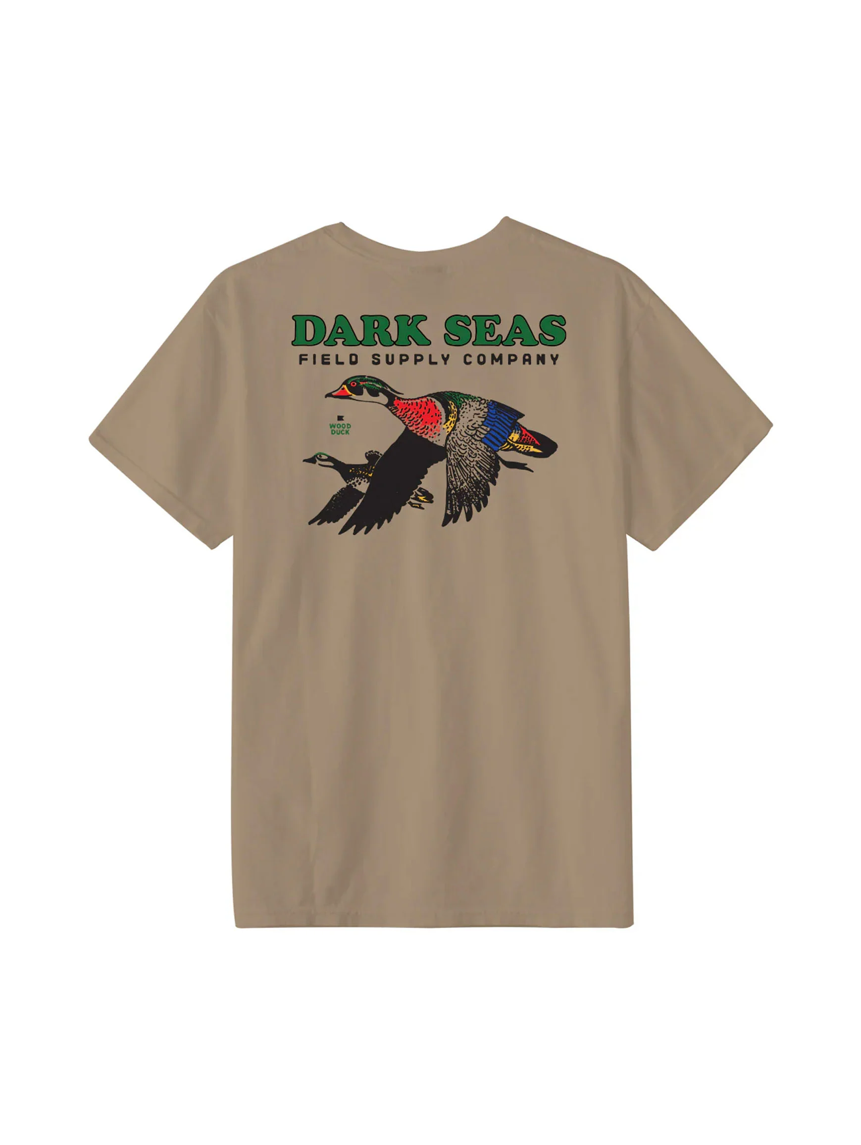 Dark Seas Wood Duck Tee - Corn Stalk