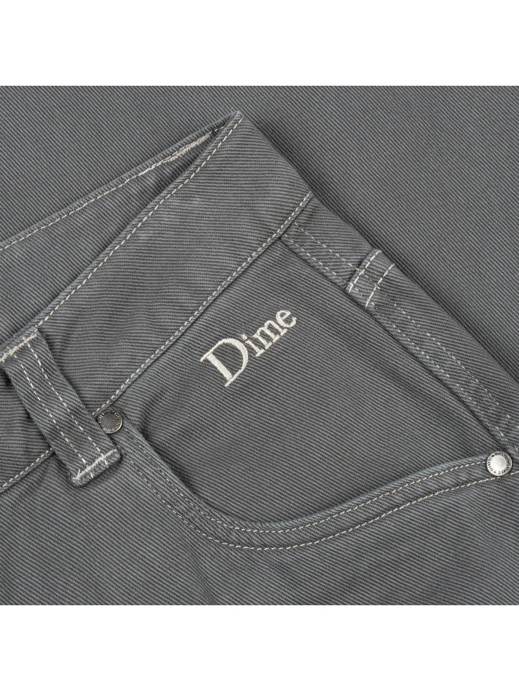 Dime Classic Baggy Denim Pants - Dark Gray - Image 2