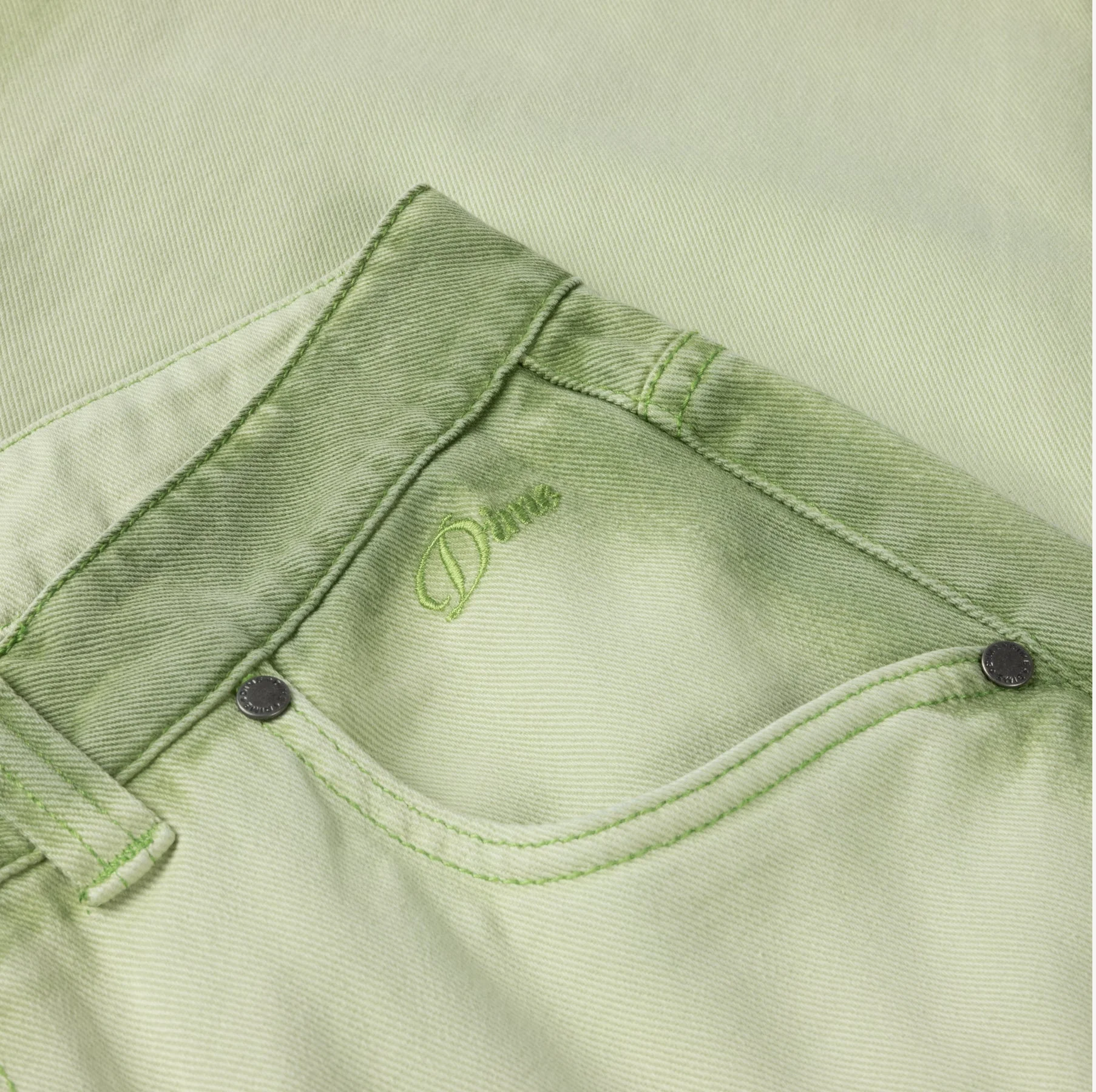 Dime Classic Baggy Denim Pants - Matcha - Image 2