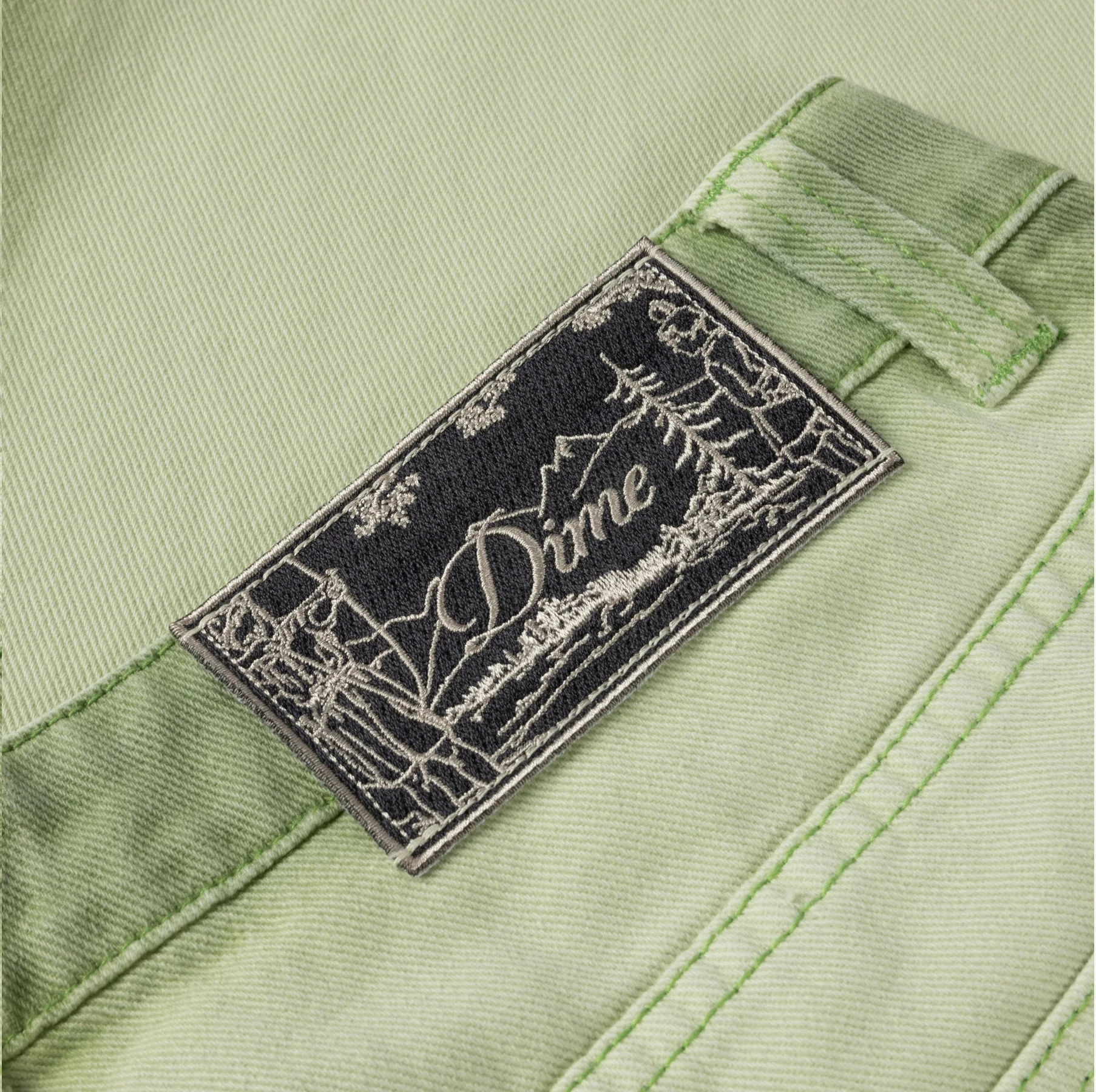 Dime Classic Baggy Denim Pants - Matcha - Image 3
