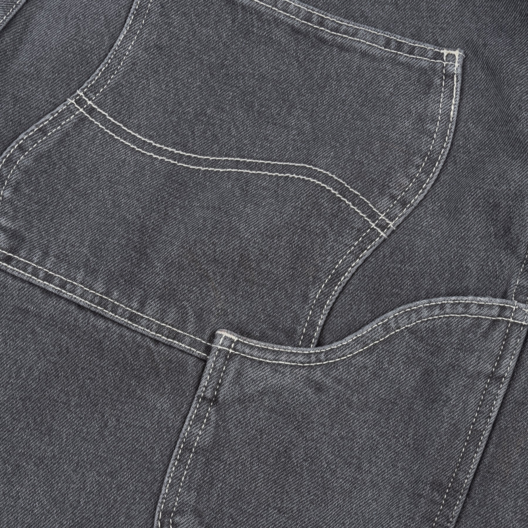 Dime Classic Denim Shorts - Faded Black - Image 3