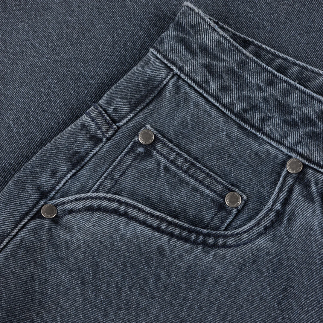 Dime Classic Denim Shorts - Overdyed Blue - Image 4