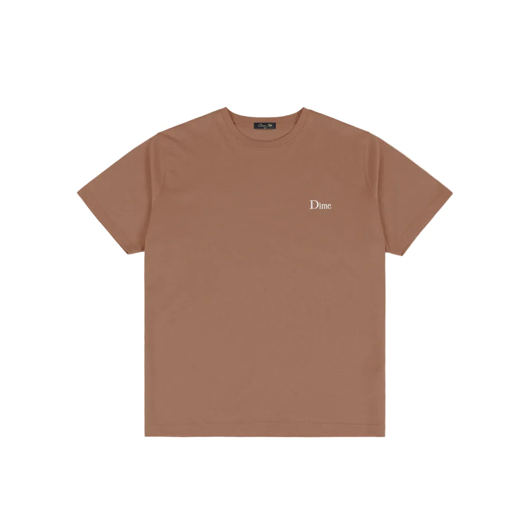 Dime Classic Small Logo Tee - Canyon Brown