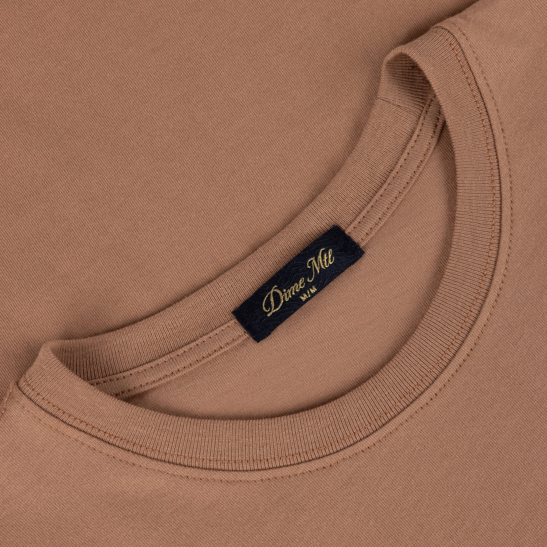 Dime Classic Small Logo Tee - Canyon Brown - Image 3