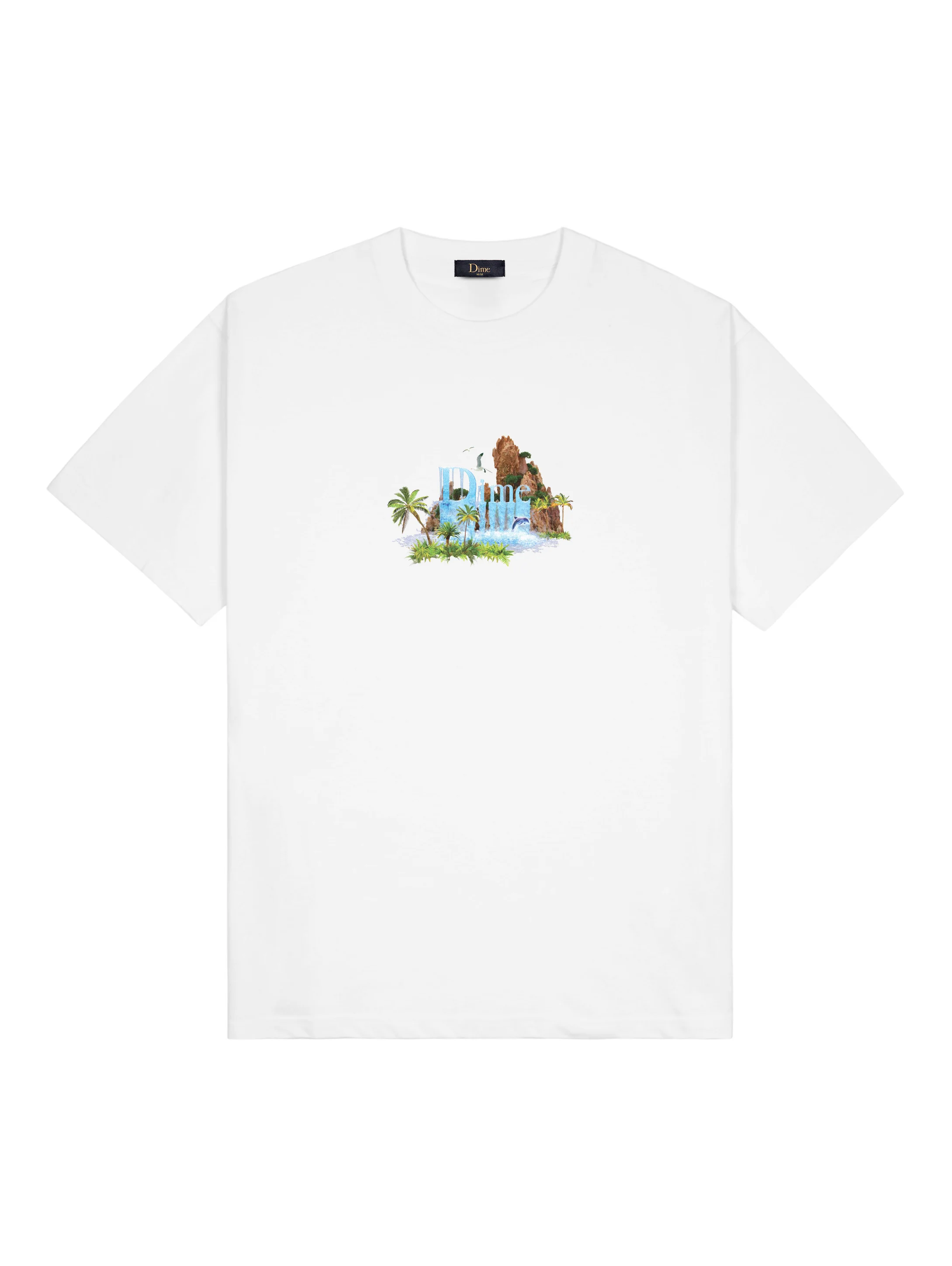 Dime Classic Waterfall Tee - White