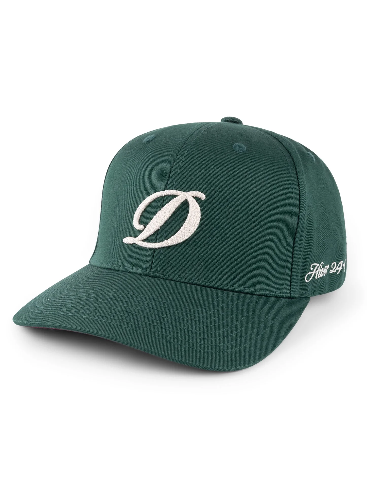 Dime Cursive D Full Fit Cap - Forest Green