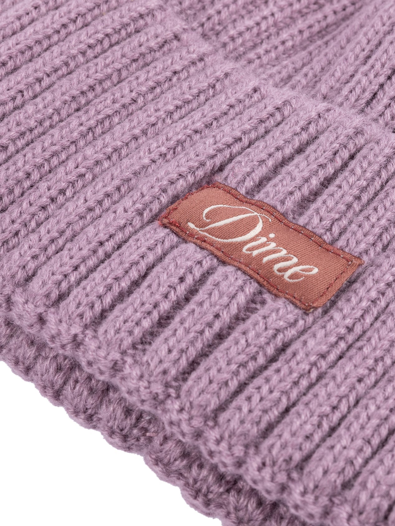 Dime Cursive Fold Beanie - Pink Lilac - Image 2