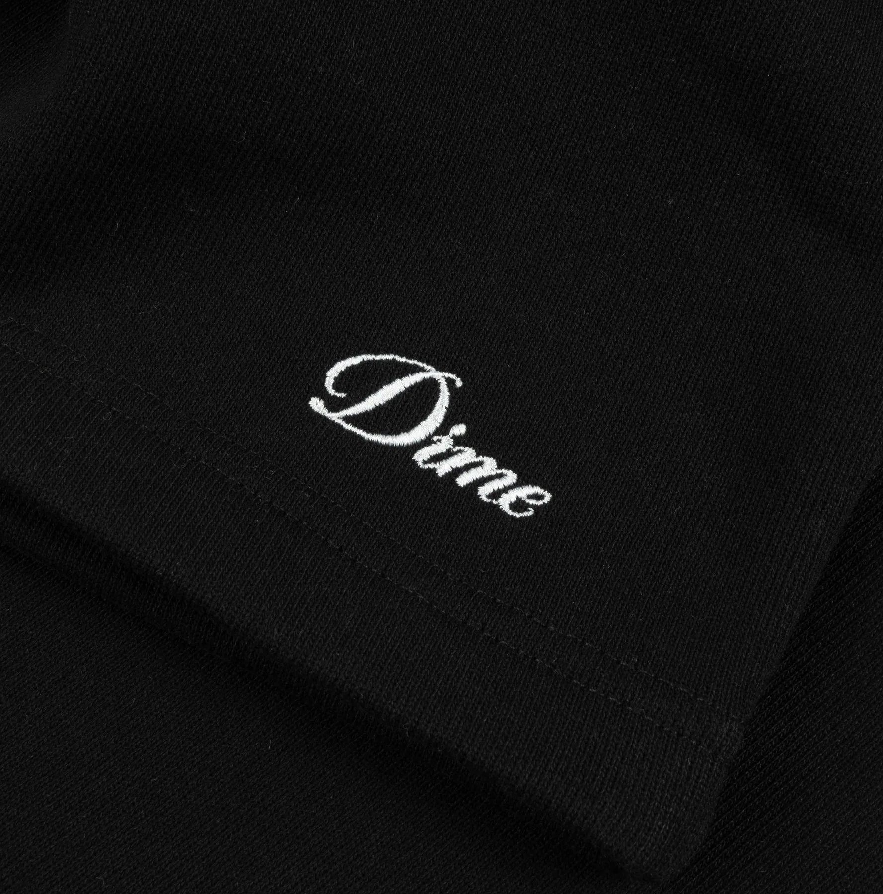 Dime Cursive Small Logo Sweatshorts - Black - Image 2