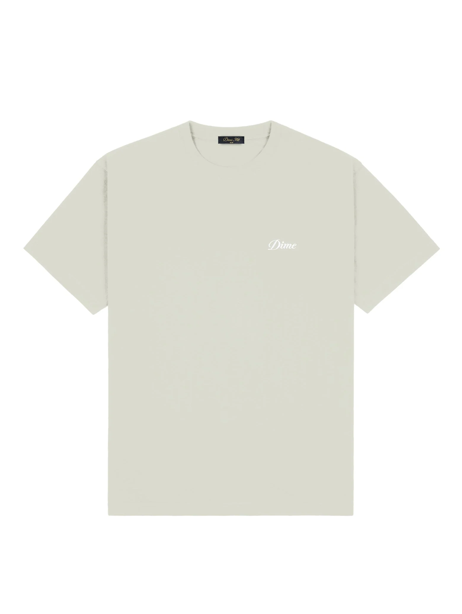 Dime Cursive Small Logo T-Shirt - Charcoal Moss