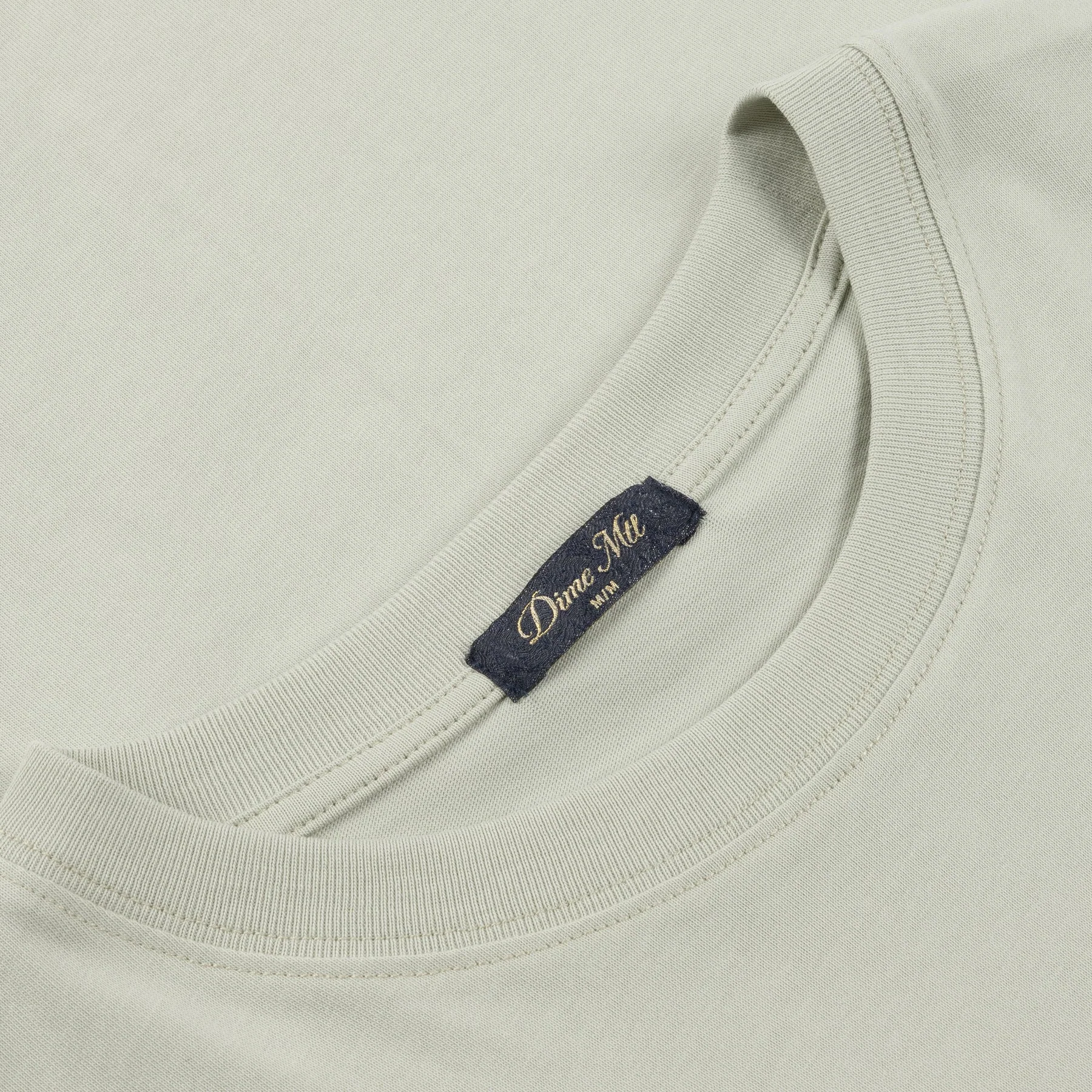 Dime Cursive Small Logo T-Shirt - Charcoal Moss - Image 3