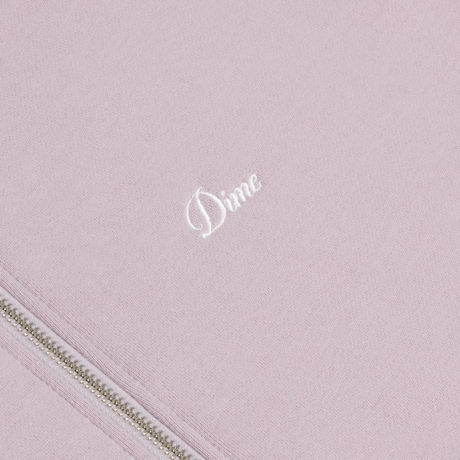 Dime Cursive Small Logo Zip Hood - Mauve - Image 2