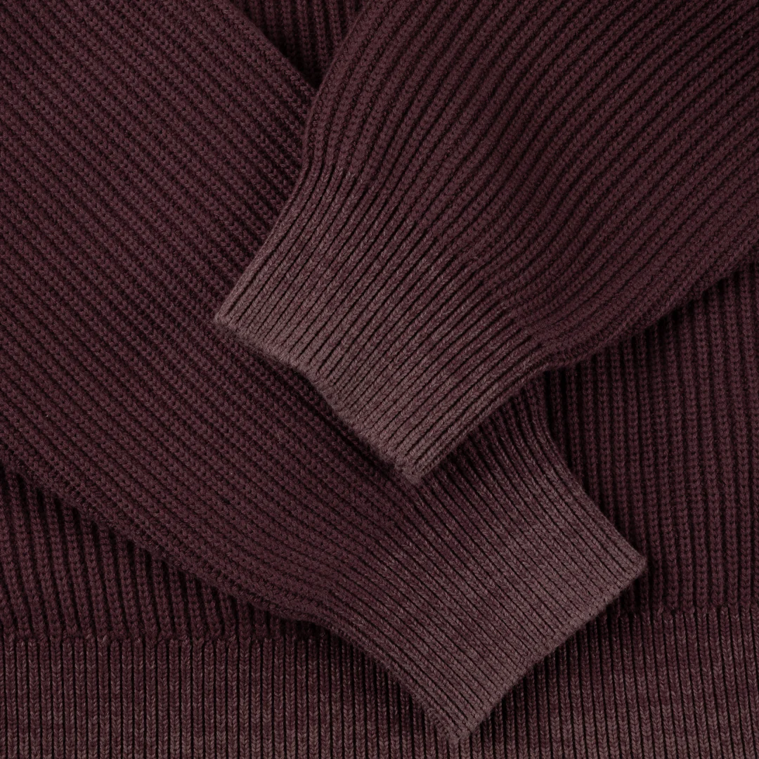 Dime Double Zip Knit - Wine - Image 3