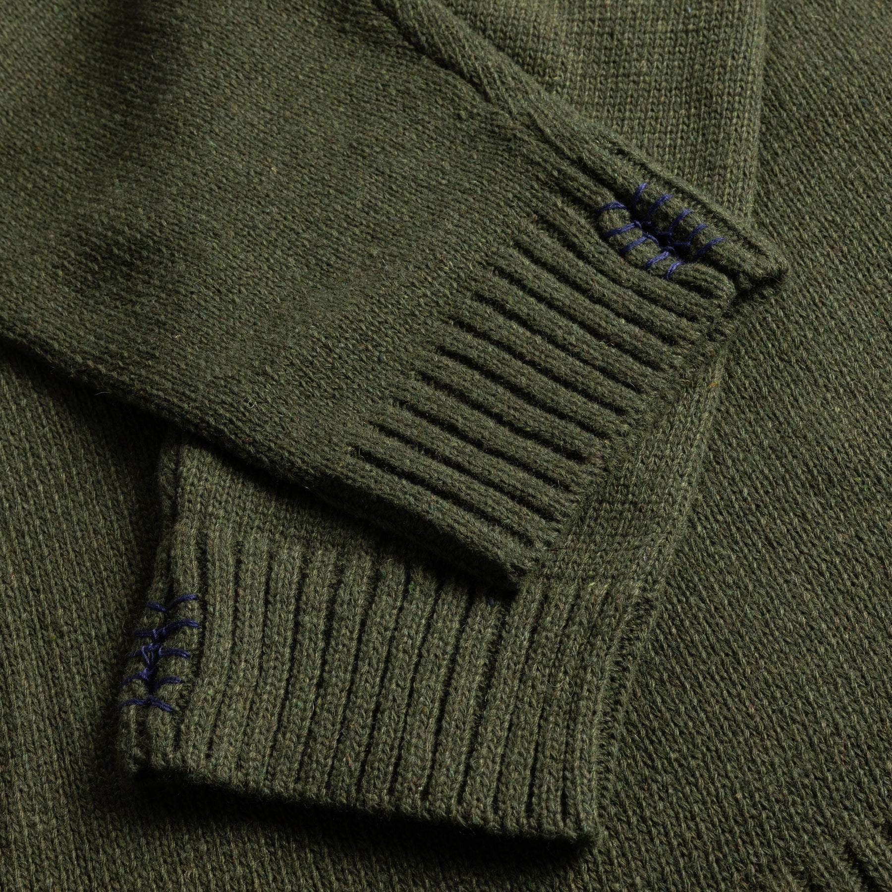 Dime Hardcore Wool Hoodie - Army Green - Image 3