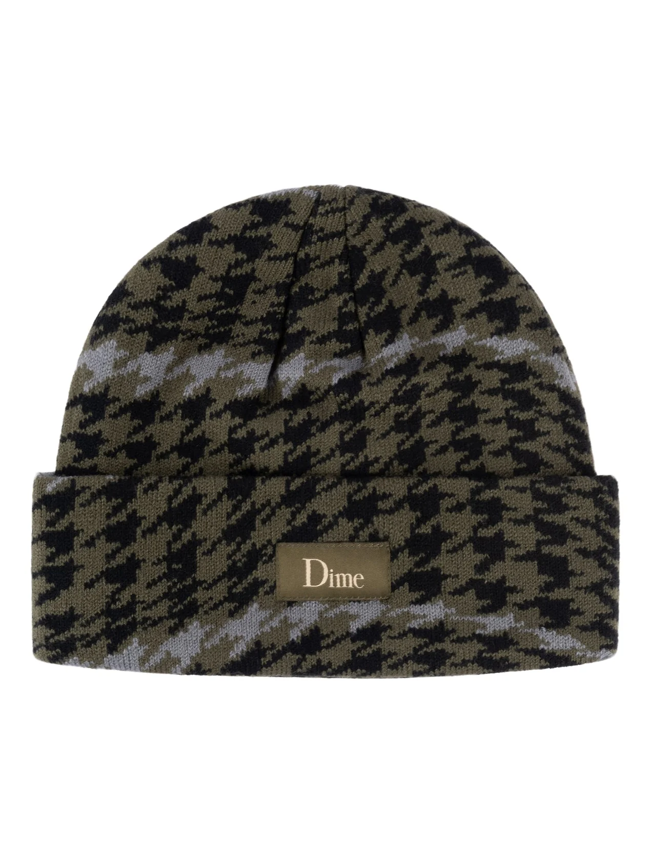 Dime Wavetooth Cuff Beanie - Army Green