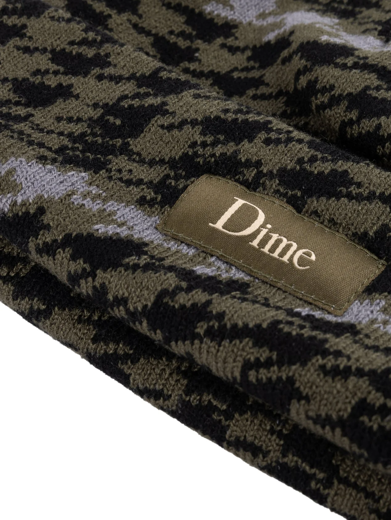 Dime Wavetooth Cuff Beanie - Army Green - Image 2