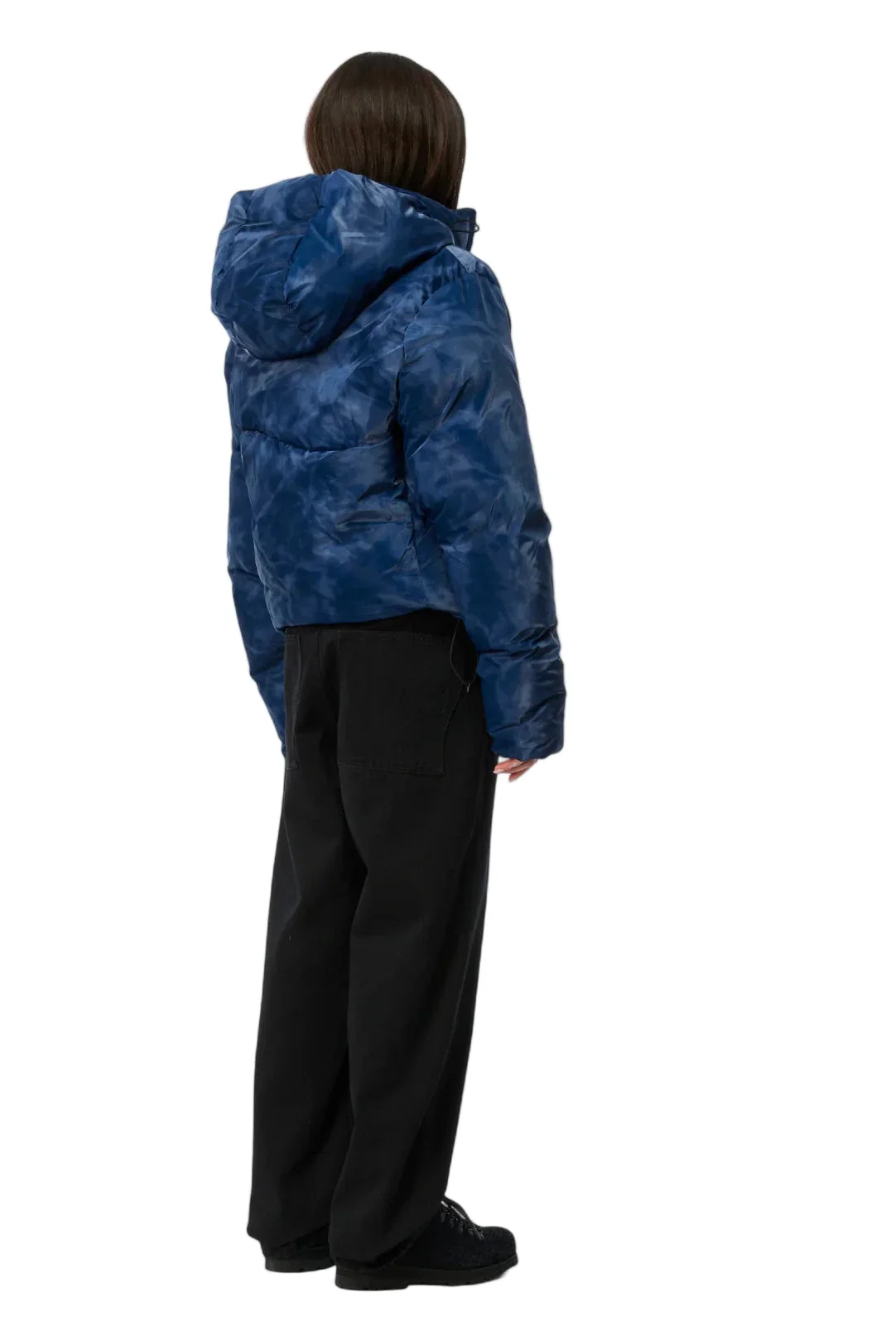 Dime Wavy Puffer Jacket - Smoke Blue - Image 2
