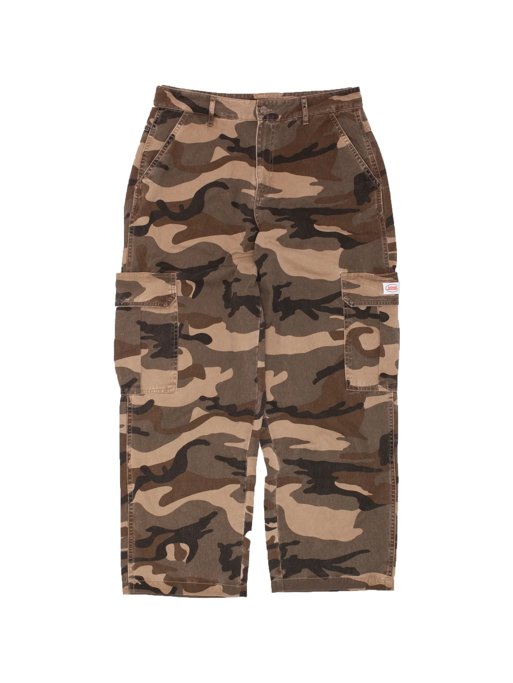 FA Washed Baggy Cargo Pant - Camo