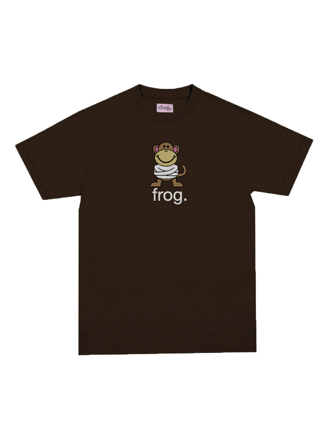 Frog Krazy Monk T-Shirt - Brown
