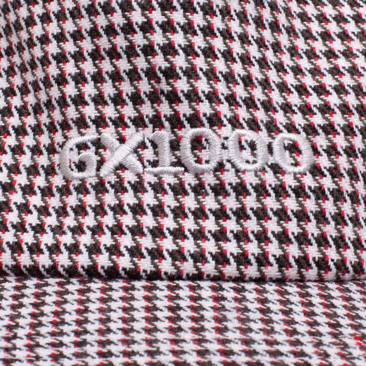GX1000 Mini OG Logo Houndstooth Hat - White / Black - Image 3