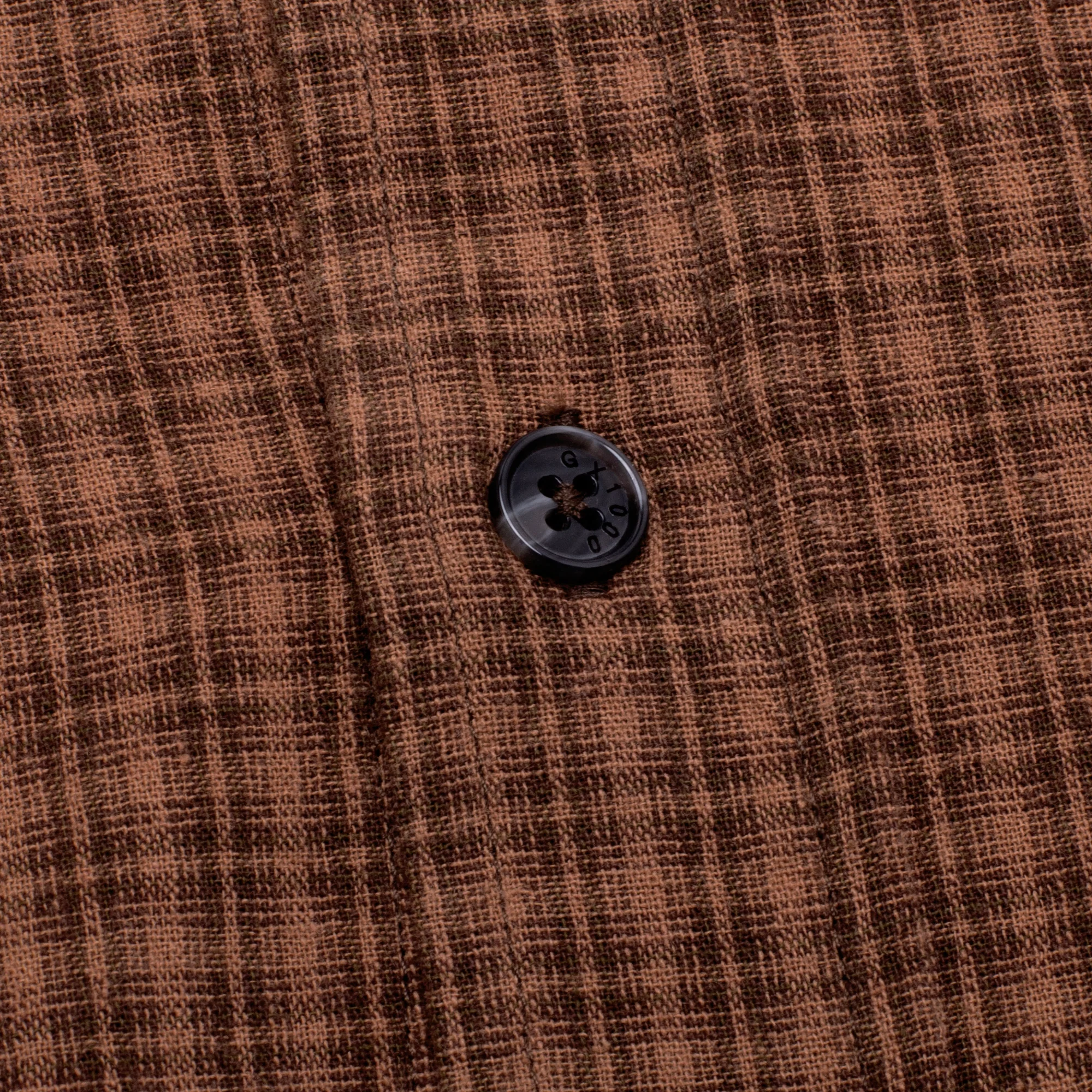GX1000 Short Sleeve Button Down - Brown Plaid - Image 5