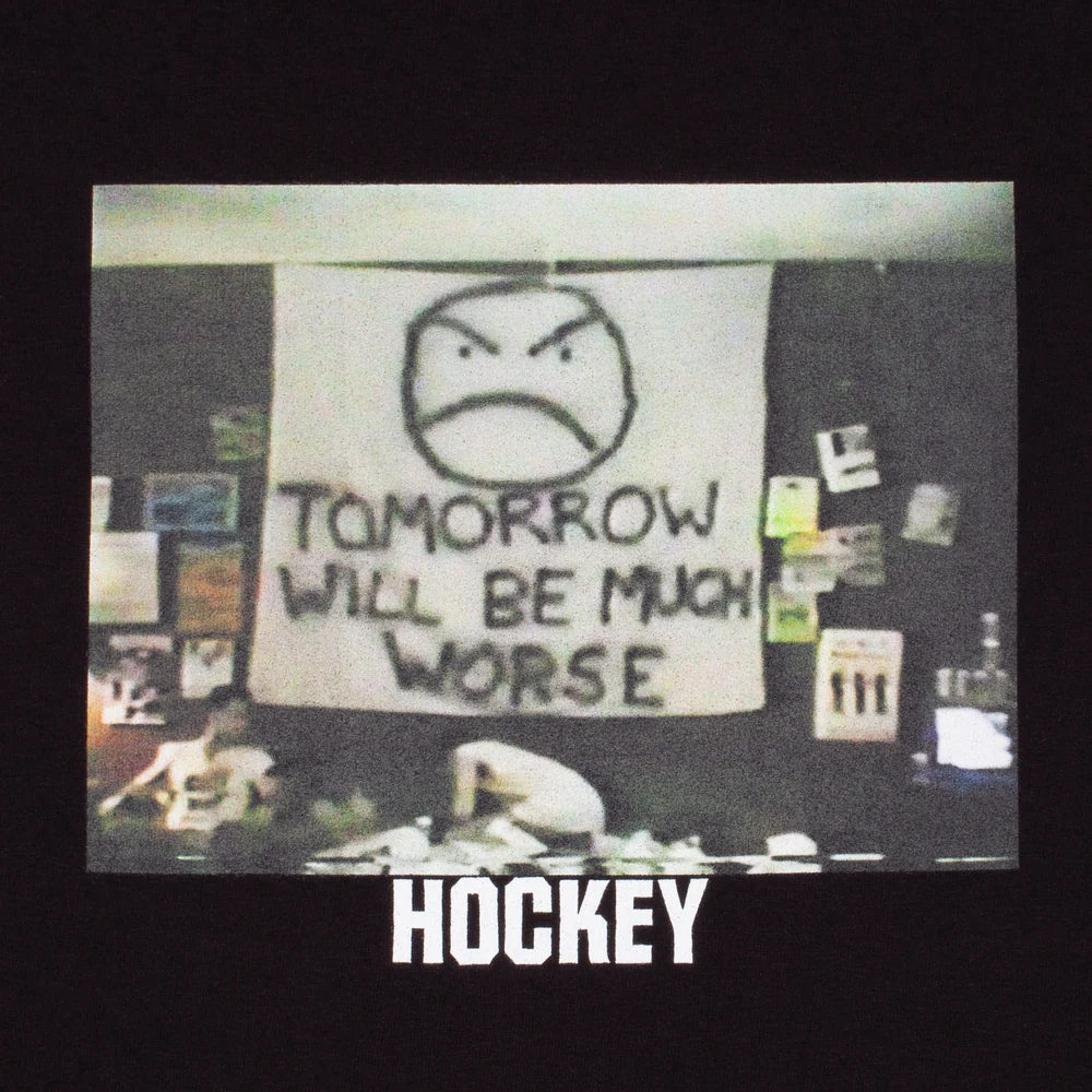 Hockey Much Worse Tee - Black - Image 2