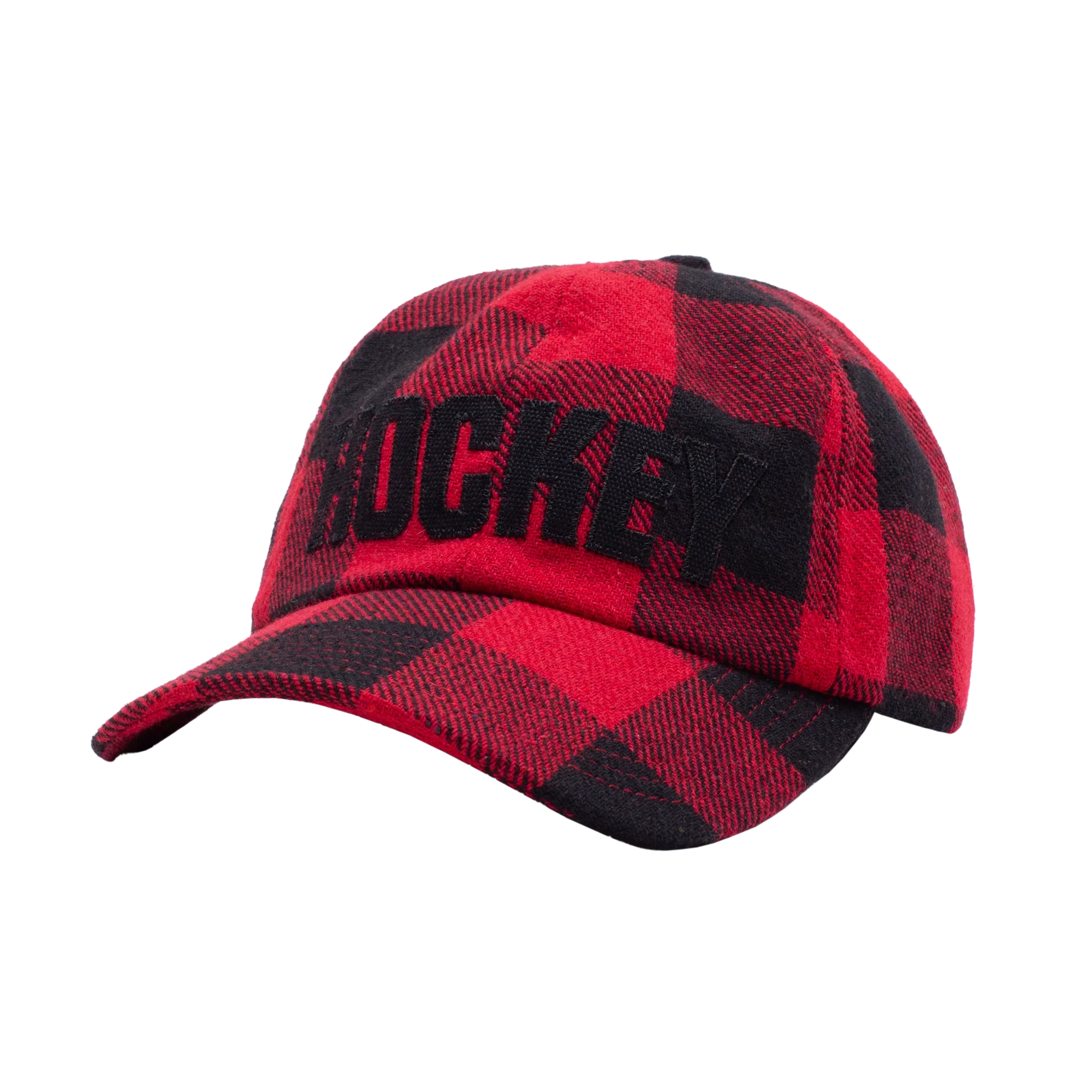 Hockey Plaid Hat - Red